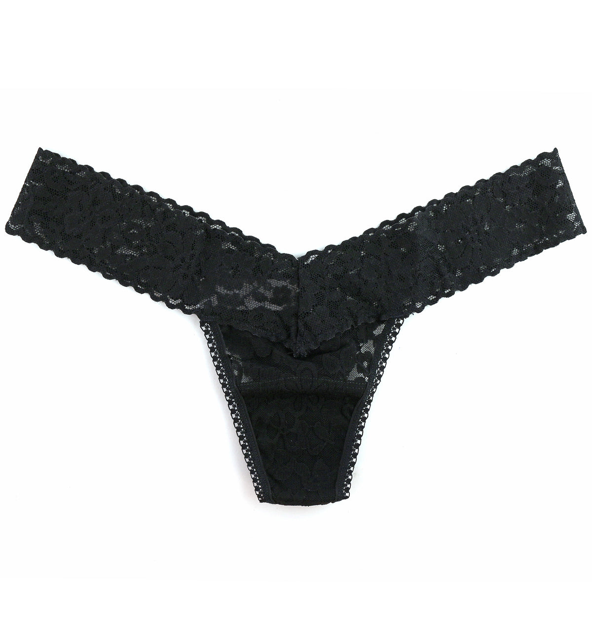 Hanky Panky Daily Lace Low Rise Thong (771001P),Black - Black,One Size