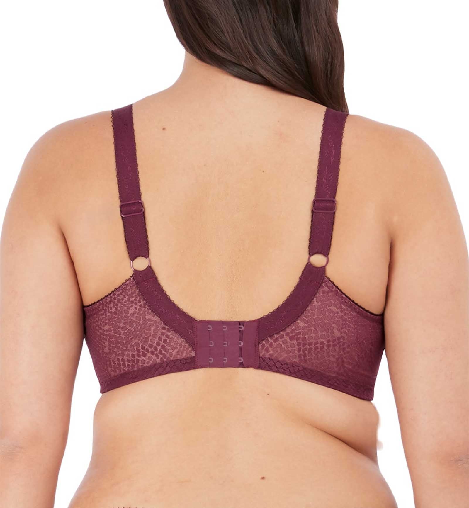 Elomi Lucie Banded Stretch Lace Plunge Underwire Bra (4490),32GG,Mambo - Mambo,32GG