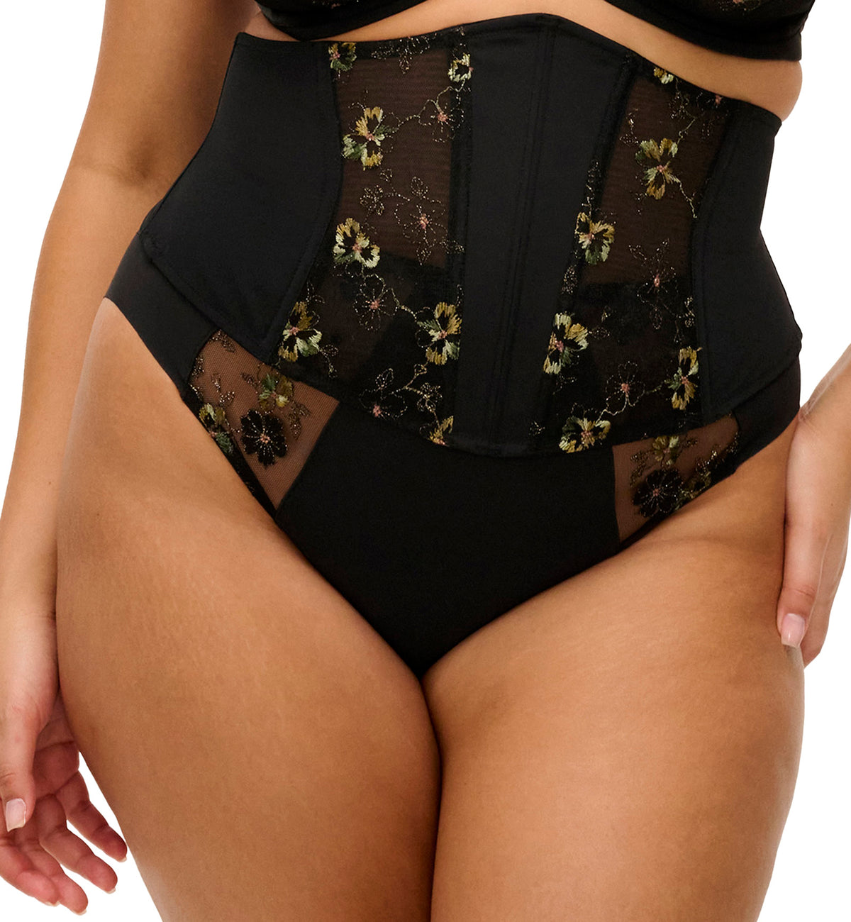 Elomi Lyriana Suspender (303791),Small,Jet - Jet,Small