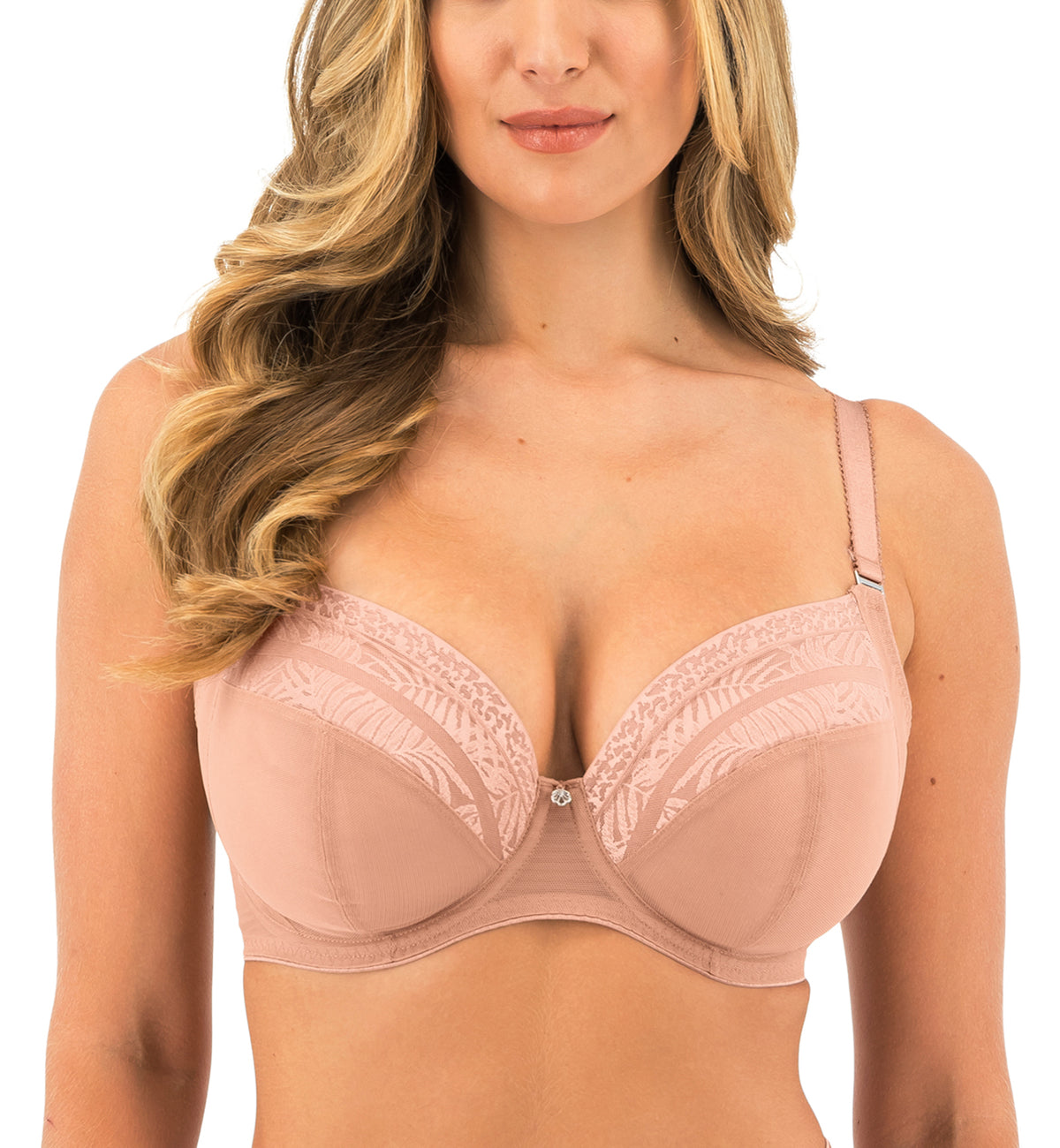 Fantasie Devote Side Support Plunge Underwire Bra (102436),30E,Cafe Au Lait - Cafe Au Lait,30E