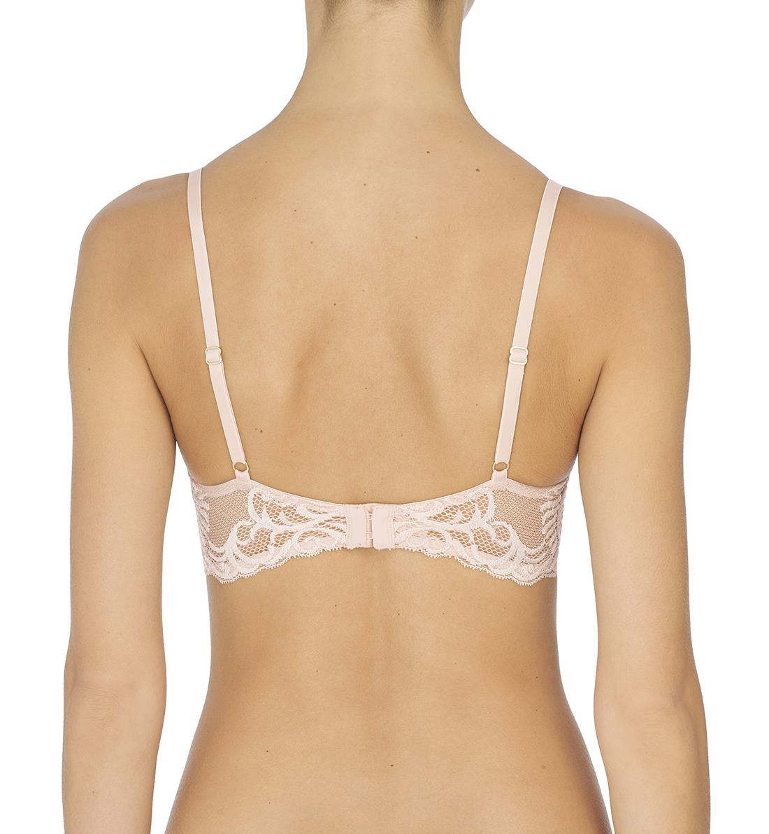 Natori Feathers Contour Plunge Underwire Bra (730023),30D,Cameo Rose - Cameo Rose,30D