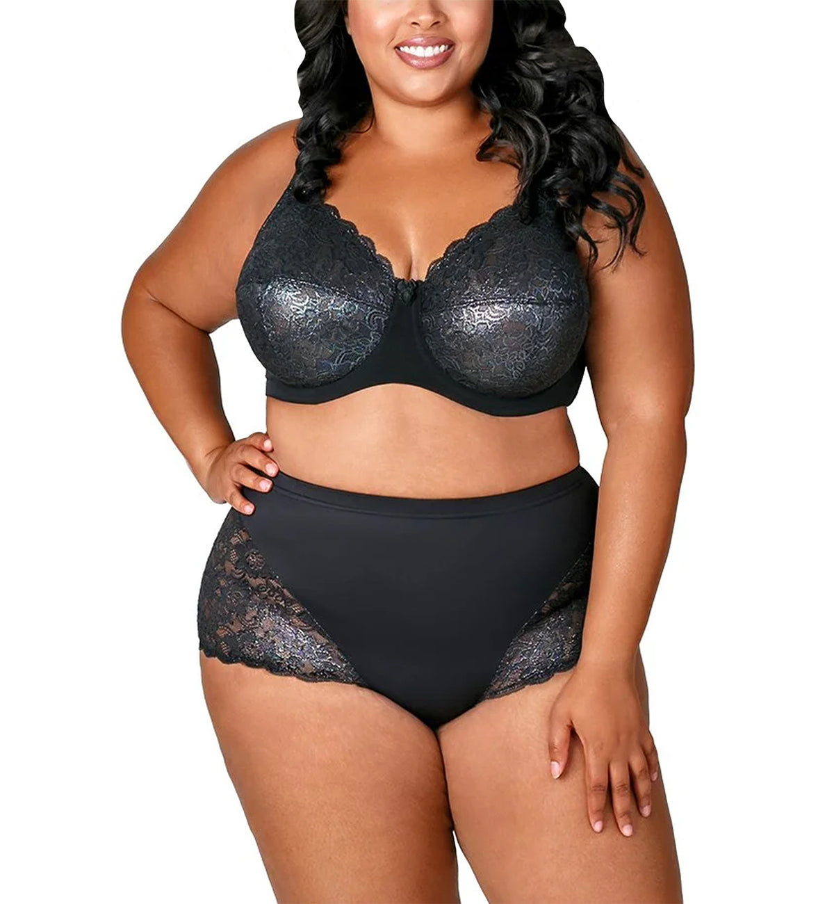 Elila Isabella Stretch Lace Full Coverage Underwire Bra (2311),36F,Mermaid - Mermaid,36F