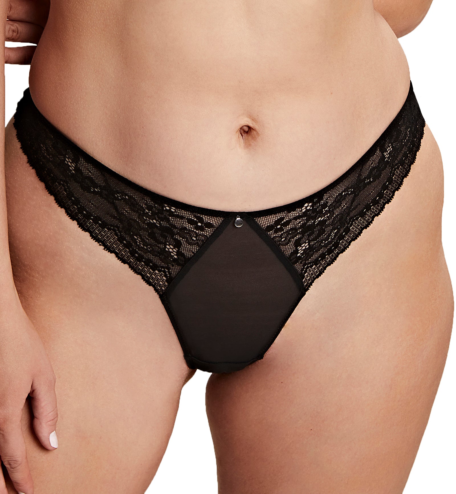 Cleo by Panache Alexis Brazilian Brief (10472),Small,Black - Black,Small
