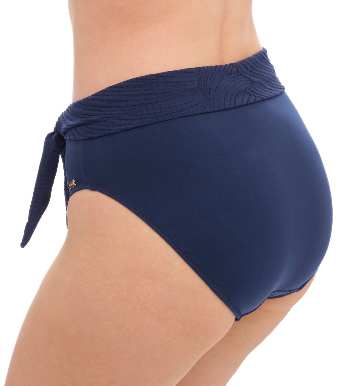 Fantasie Ottawa Fold High Waist Swim Brief (6497),Small,Ink - Ink,Small