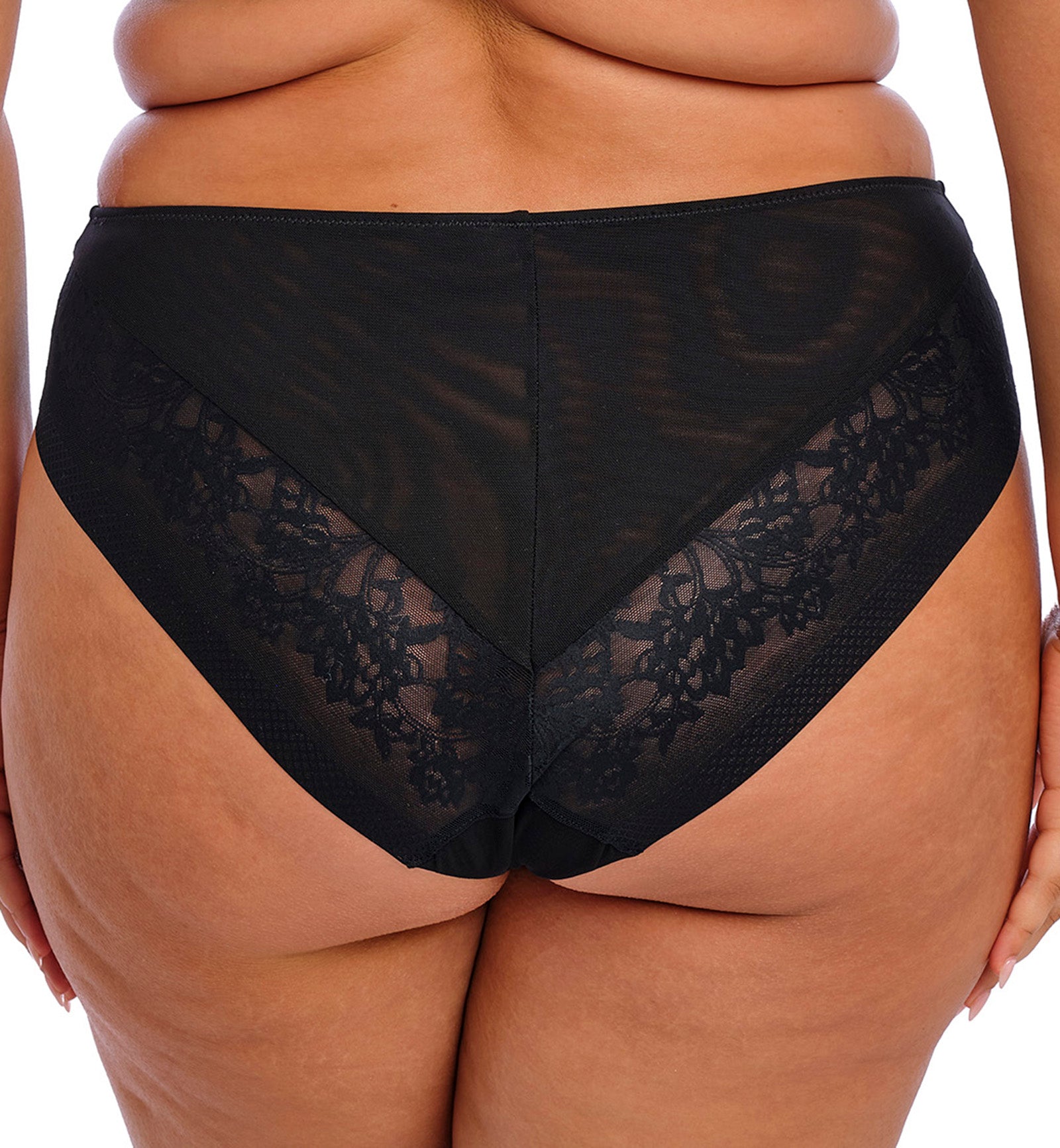 Elomi Nerina Matching High Leg Brief (302753),Small,Black - Black,Small