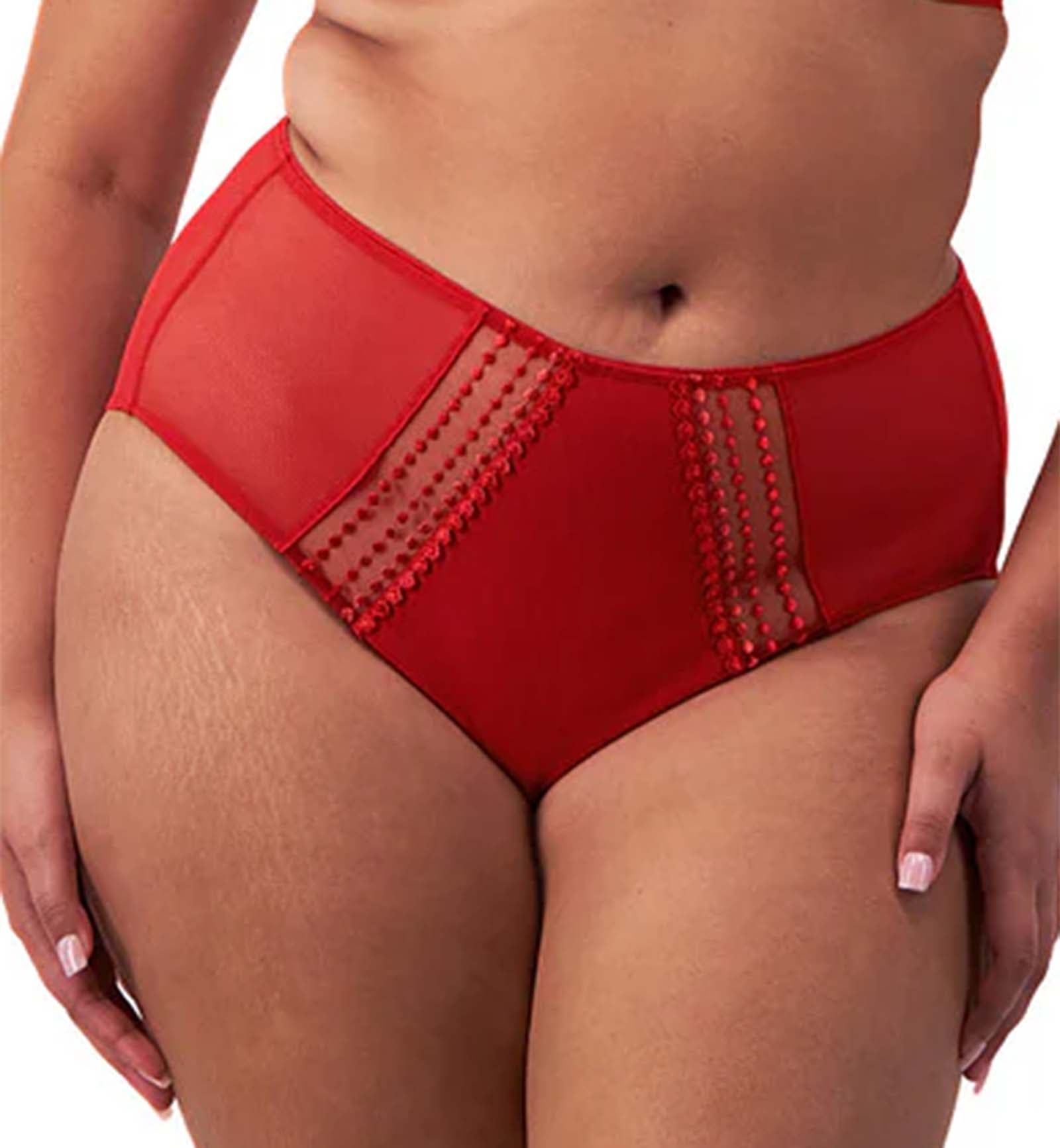 Elomi Matilda Matching Full Panty Brief (8906),Medium,Haute Red - Haute Red,Medium