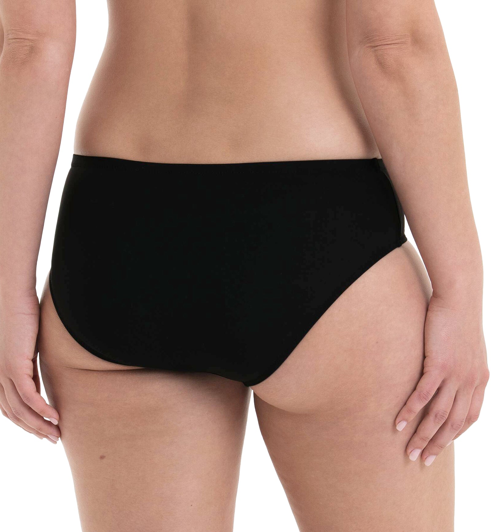 Rosa Faia Mix & Match Comfort Swim Bottom (8709-0),Small,Black - Black,Small