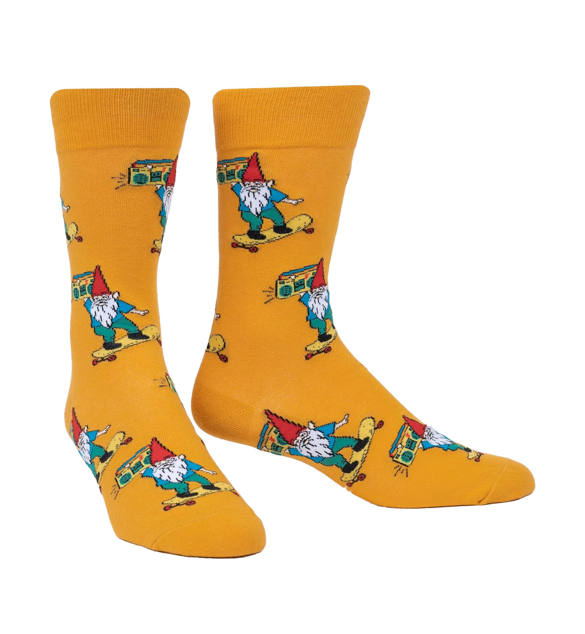 SOCK it to me Men's Crew Socks (mef0488),Gnarly Gnome - Gnarly Gnome,One Size