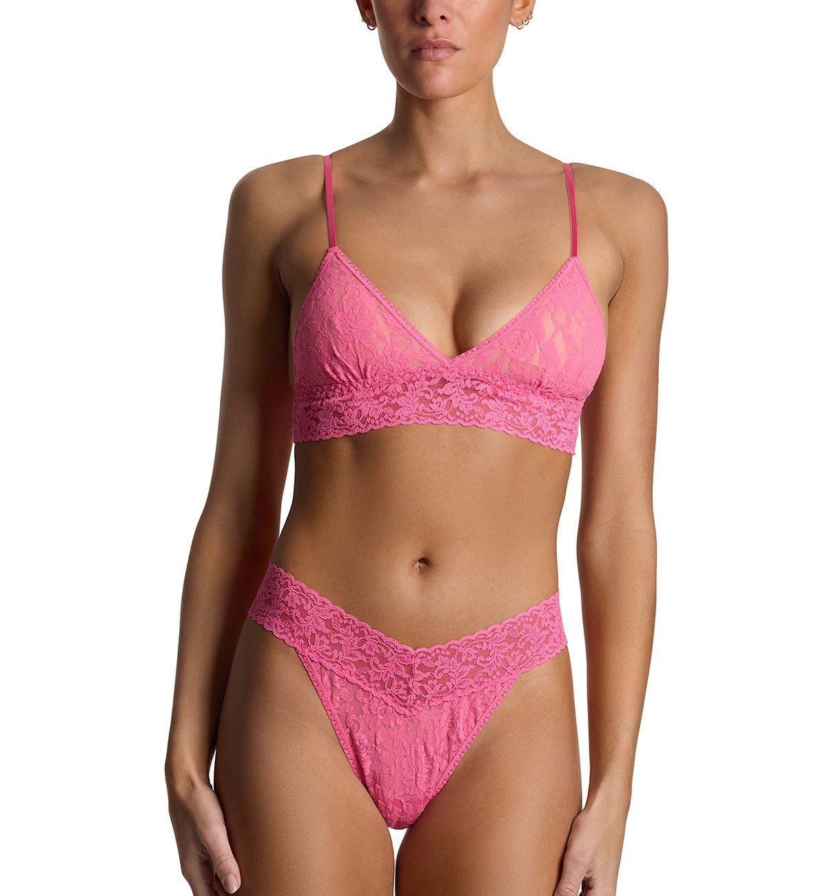 Hanky Panky Signature Lace Original Rise Thong (4811P),Amused - Amused,One Size