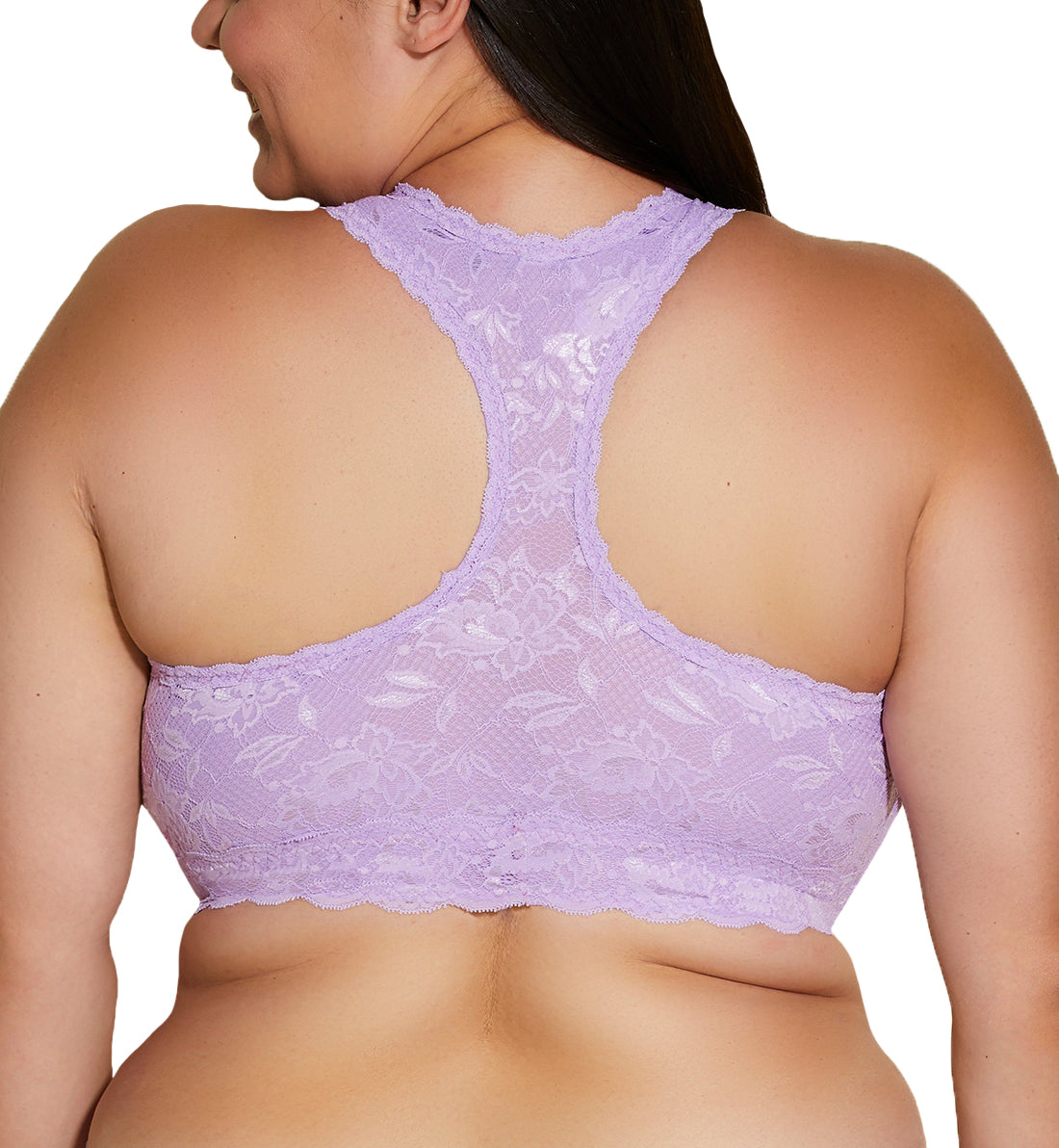 Cosabella Never Say Never Ultra CURVY Racie Racerback Bralette (NEVER1353),XS,Icy Violet - Icy Violet,XS