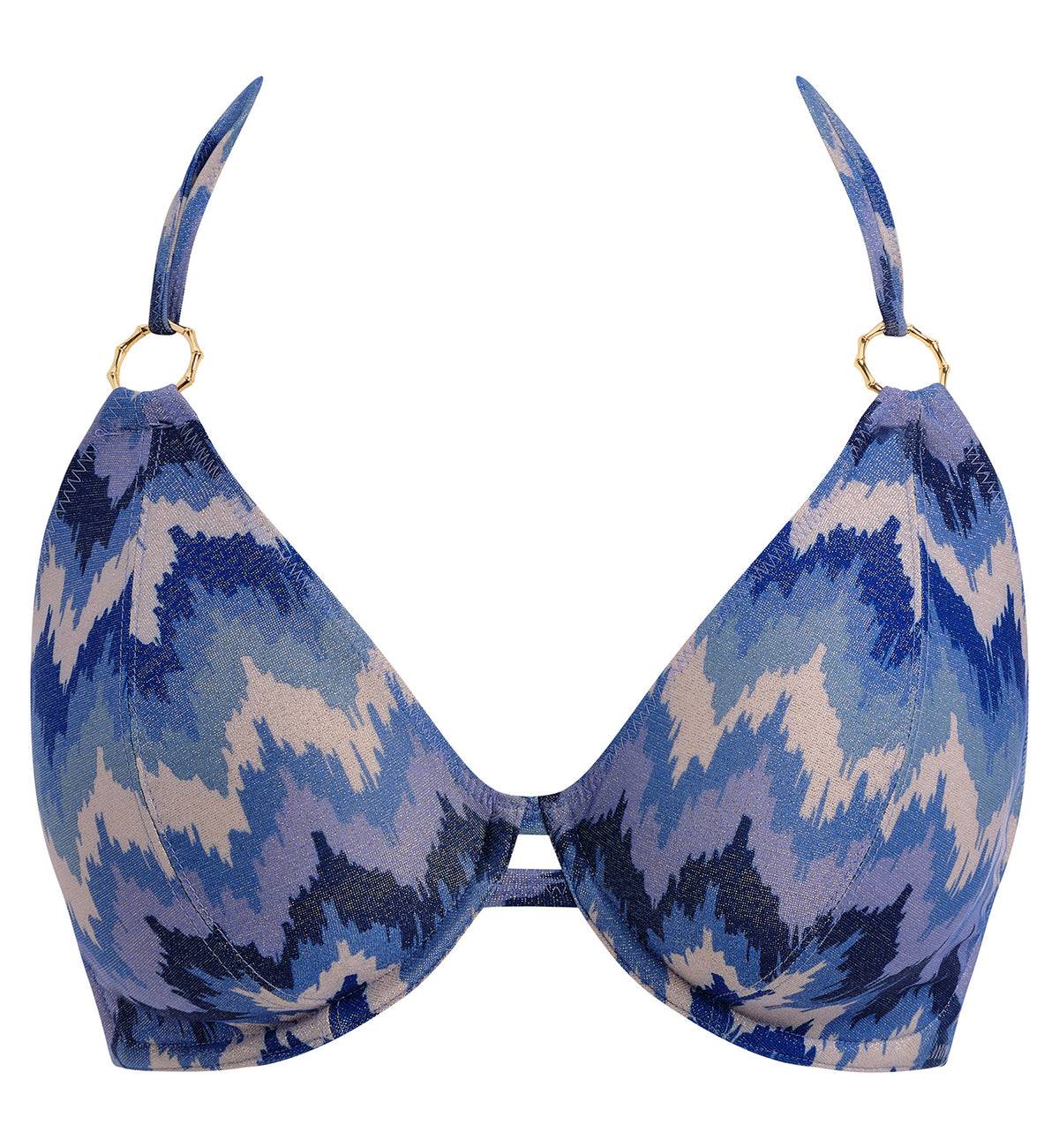 Freya Arizona Wave Underwire Halter Bikini Top (206104),30D,Coastline - Coastline,30D