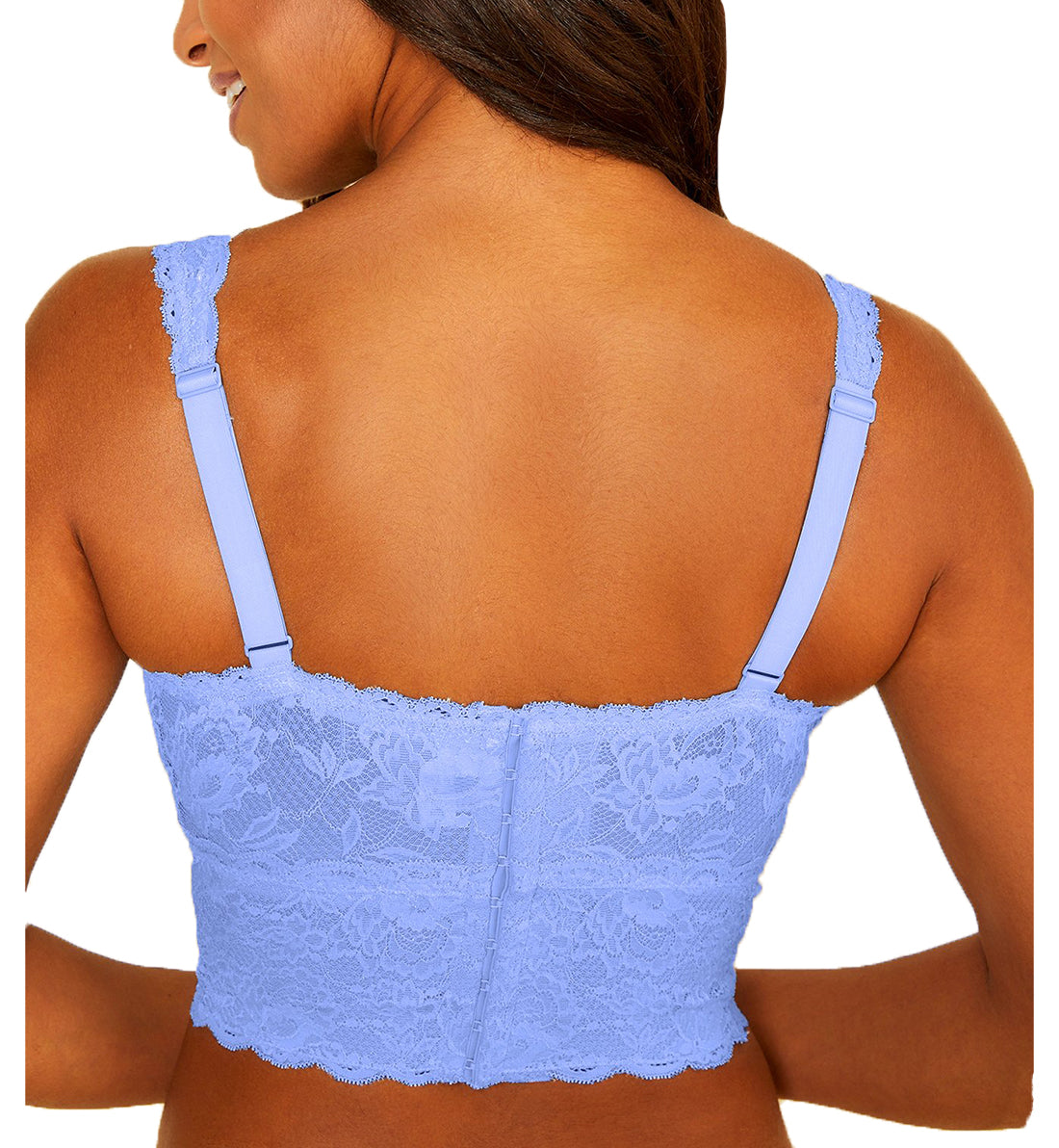 Cosabella Never Say Never CURVY Plungie Longline Bralette (NEVER1385),XS,Cielo - Cielo,XS