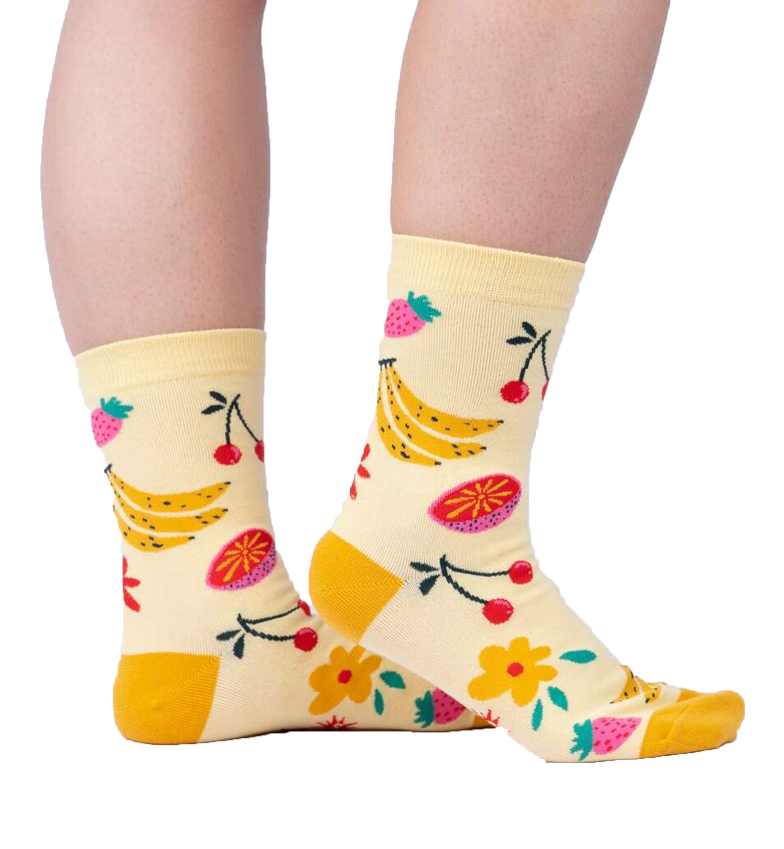 SOCK it to me Women's Crew Socks (W0447),Fruity Bloom - Fruity Bloom,One Size