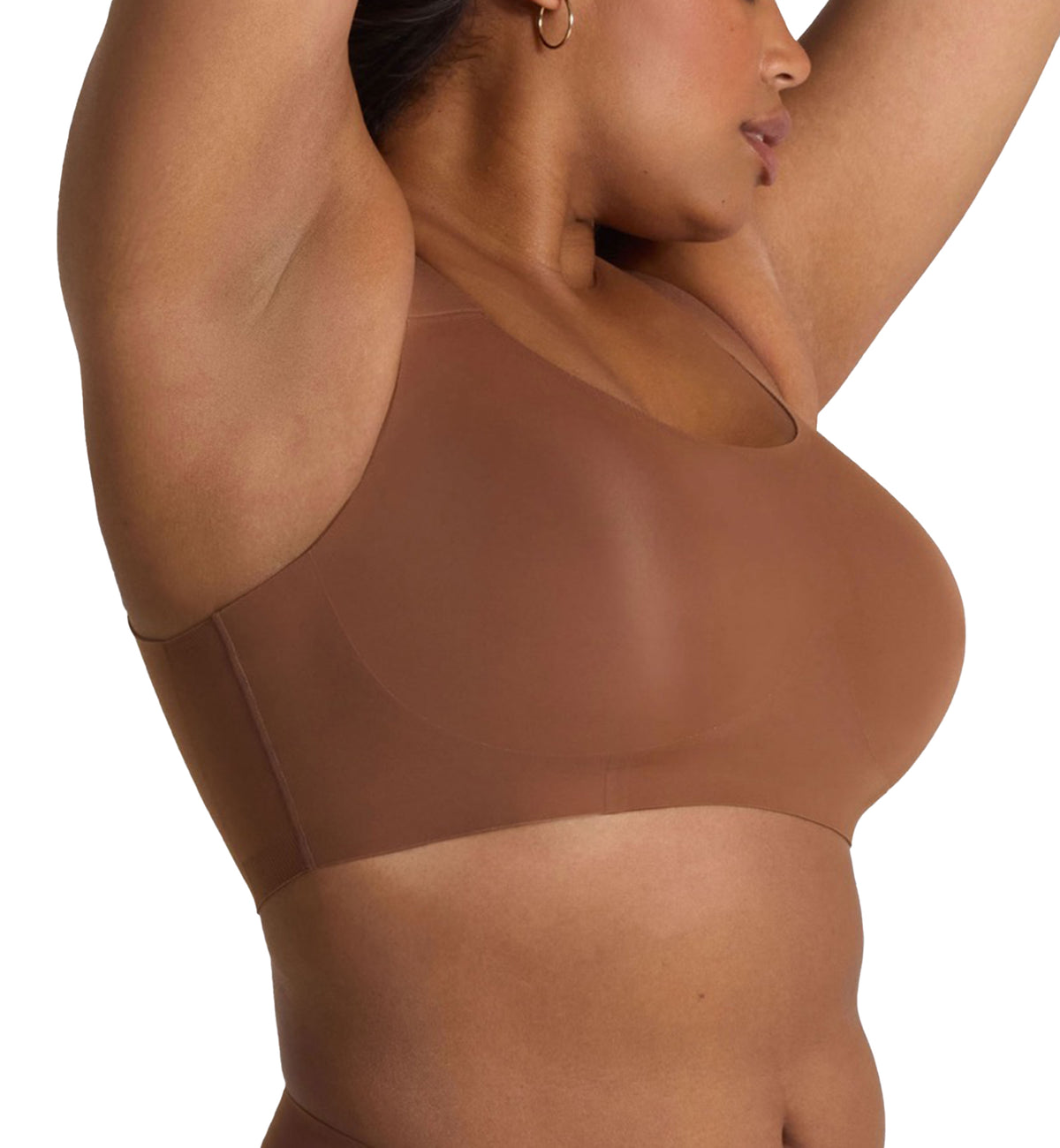 Evelyn & Bobbie STRUCTURED SCOOP Bralette (1801),Small,Clay - Clay,Small