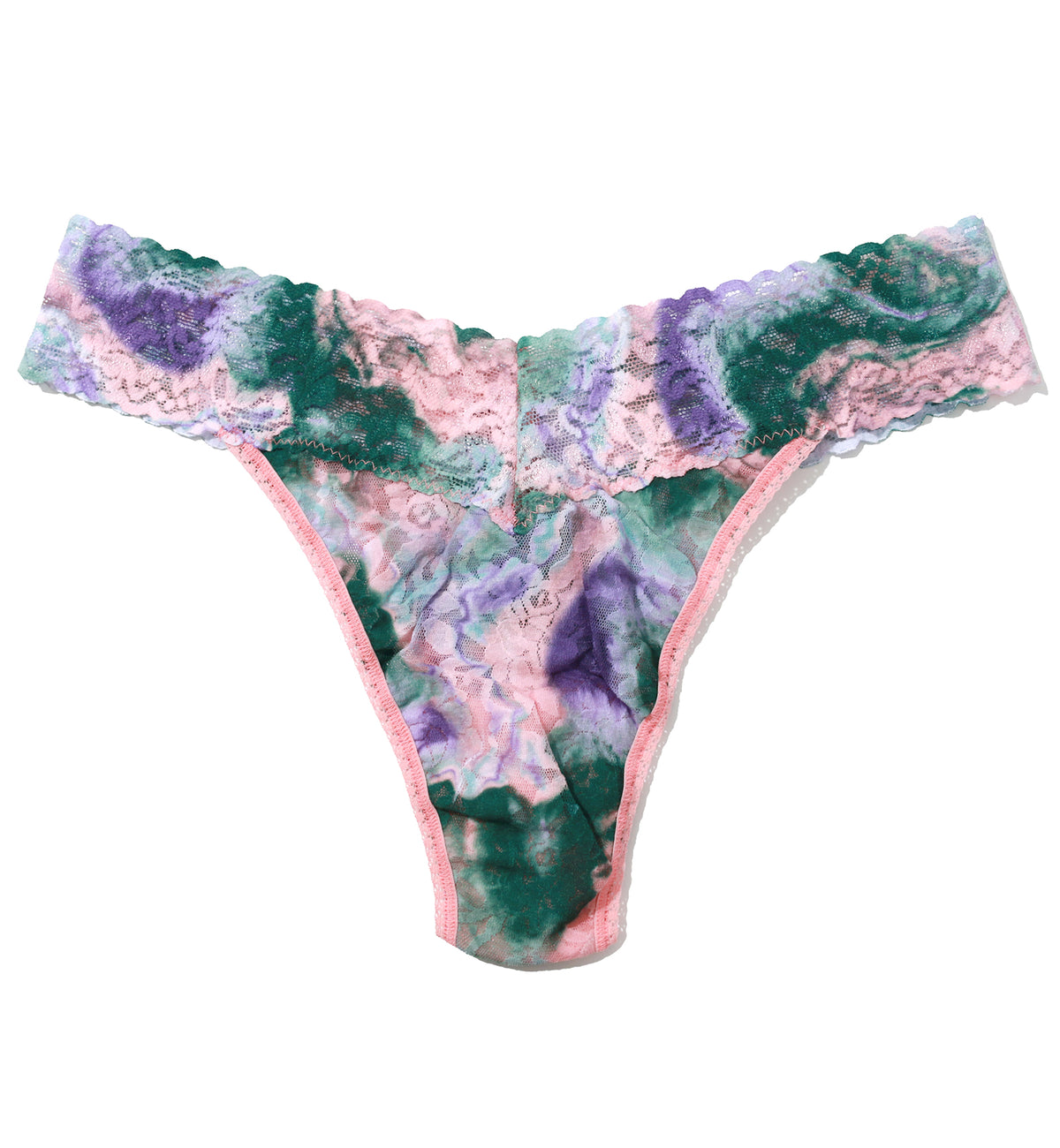 Hanky Panky Signature Lace Printed Original Rise Thong (PR4811P),Painter - Painter,One Size