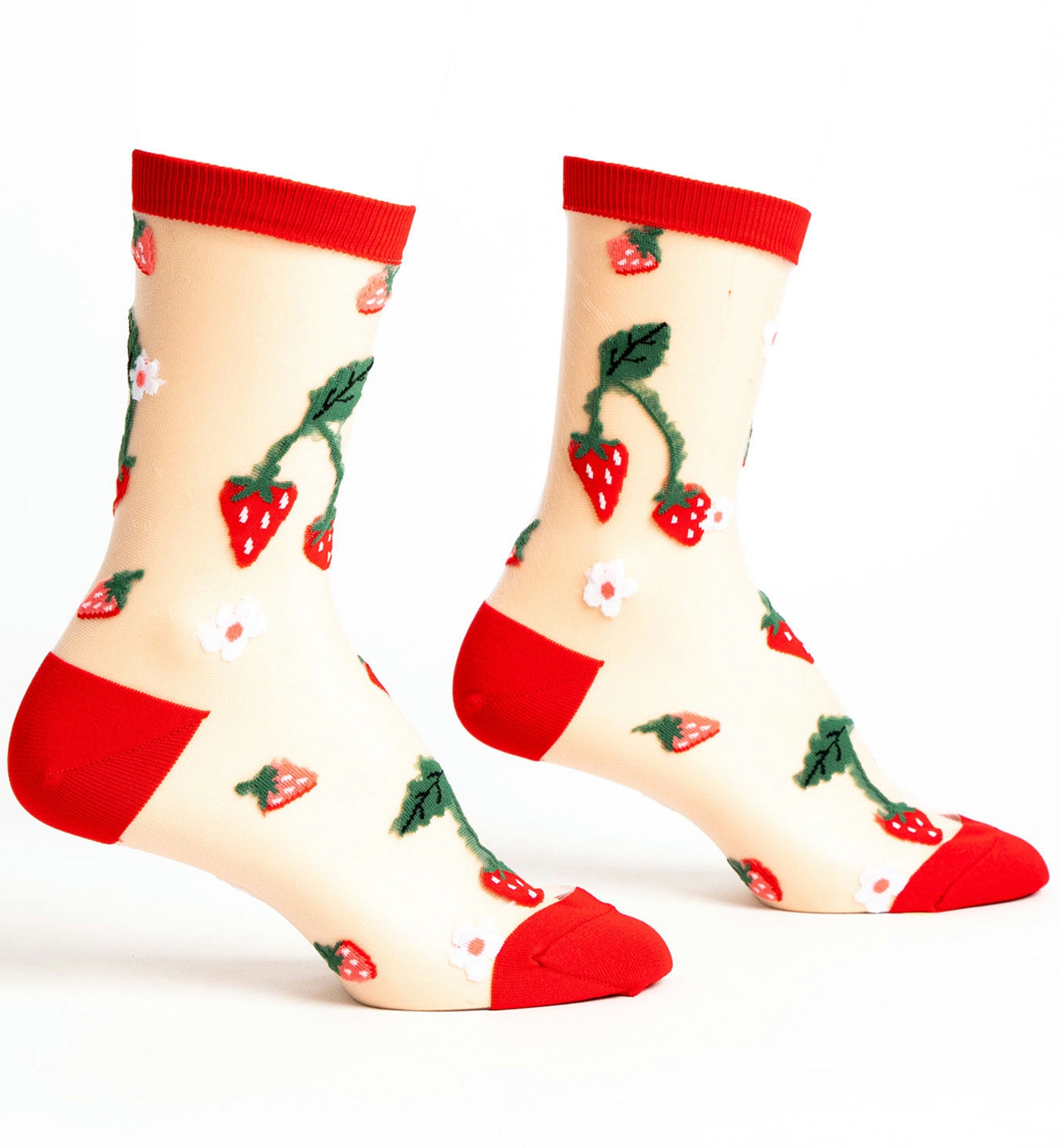 SOCK it to me Sheer Crew Socks (H0002),Berry Cute - Berry Cute,One Size