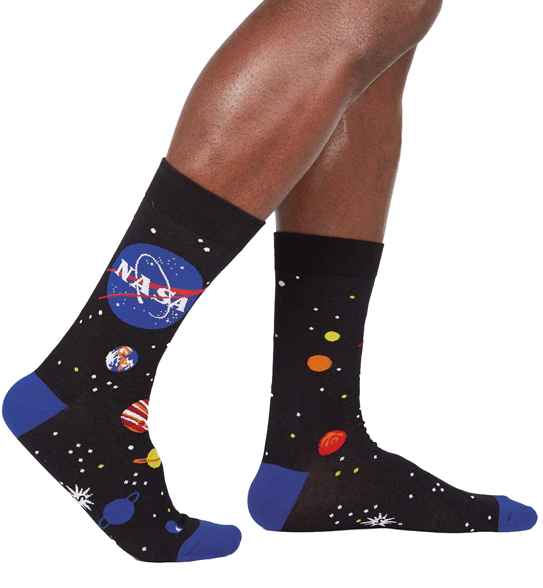 SOCK it to me Men's Crew Socks (mef0443),NASA Solar System - NASA Solar System,One Size