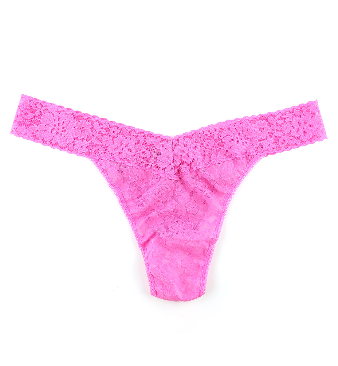 Hanky Panky Daily Lace Original Rise Thong PLUS (771101XP),Dream House Pink - Dream House Pink,One Size