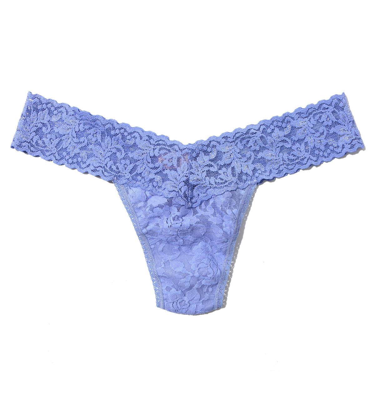 Hanky Panky Signature Lace Low Rise Thong (4911P),Cool Water Blue - Cool Water Blue,One Size