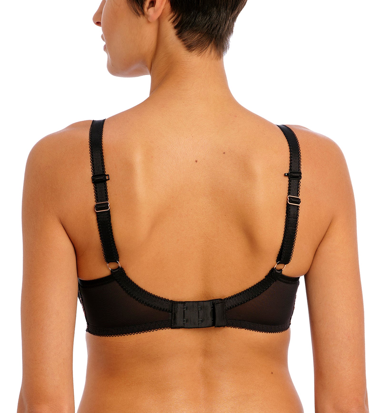 Freya Offbeat Decadence Spacer Molded Underwire Bra (402510),28D,Black - Black,28D