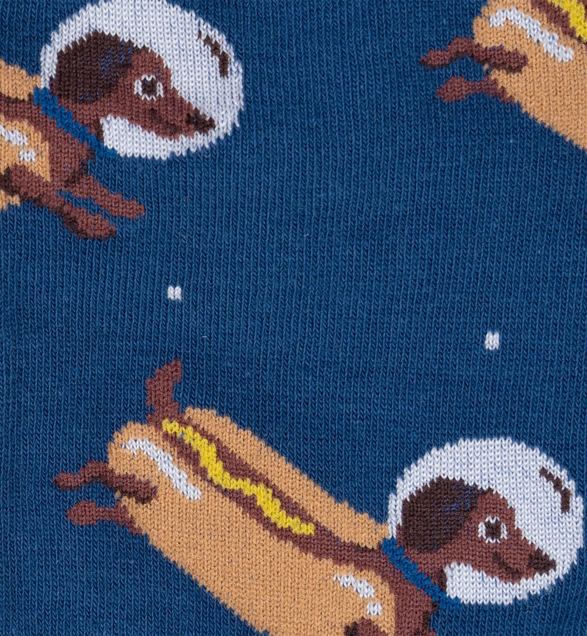 SOCK it to me Men's Crew Socks (MEF0606),Weiner Dogs, In Space! - Weiner Dogs In Space!,One Size