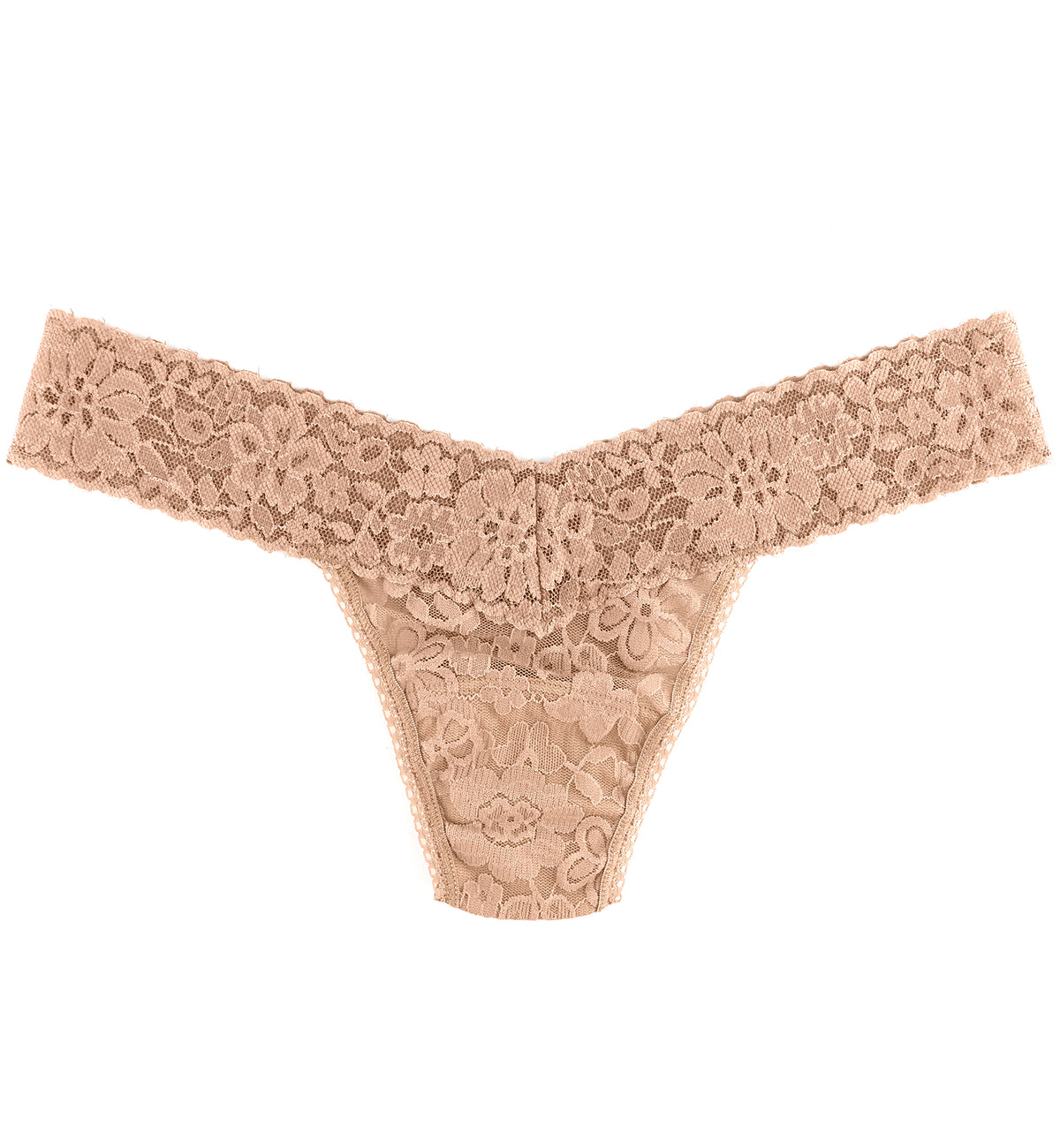 Hanky Panky Daily Lace Low Rise Thong (771001P),Taupe - Taupe,One Size