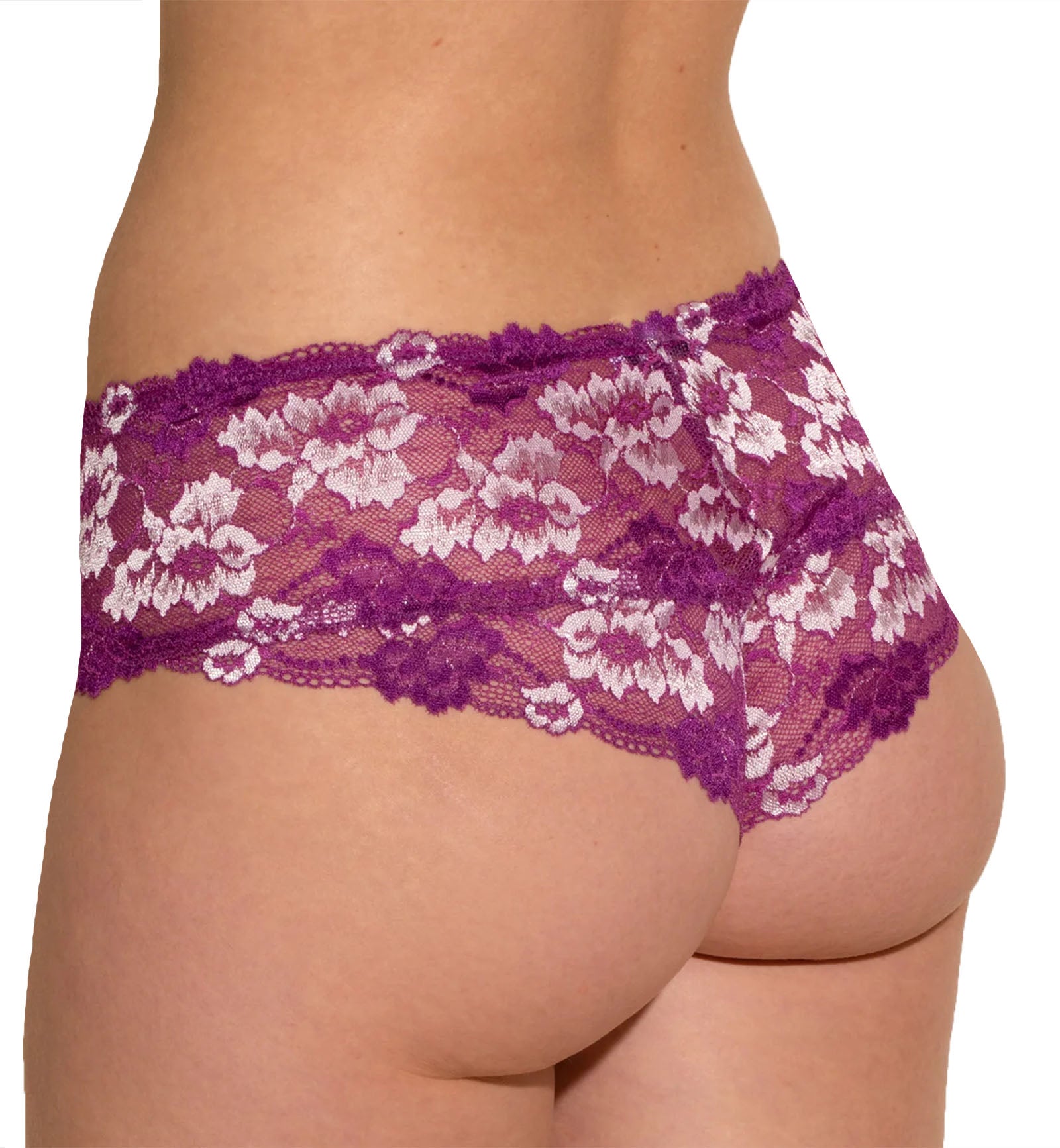 Cosabella Savona Low Rise Hotpant (SAVON0723),Small,Swiss Beet/White - Swiss Beet/White,Small