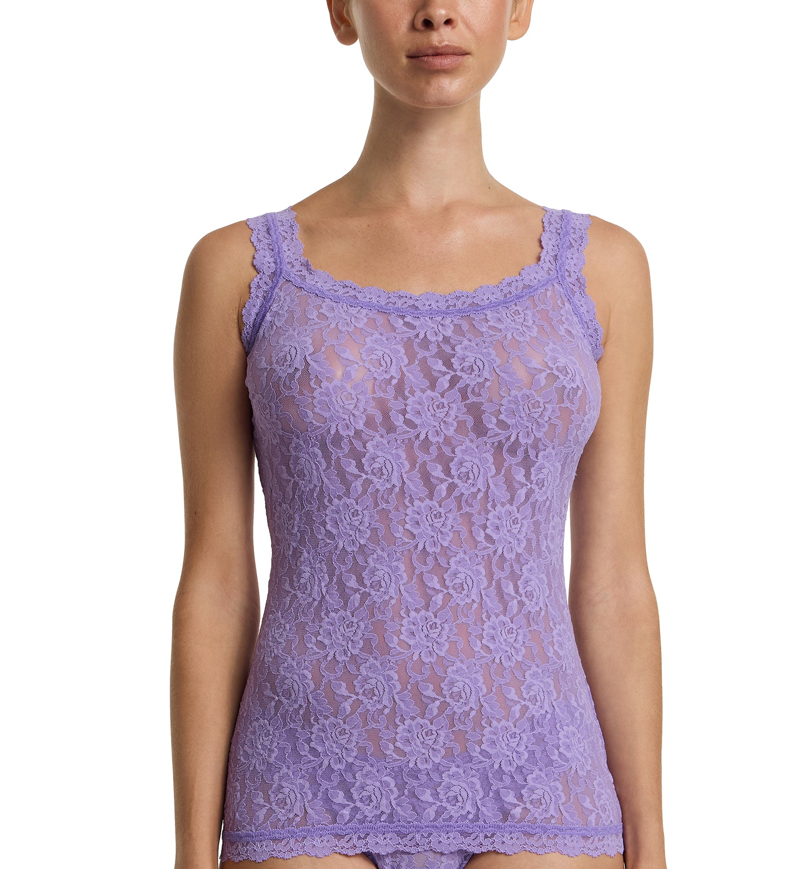 Hanky Panky Signature Lace Unlined Camisole (1390LP),XS,Love Potion - Love Potion,XS