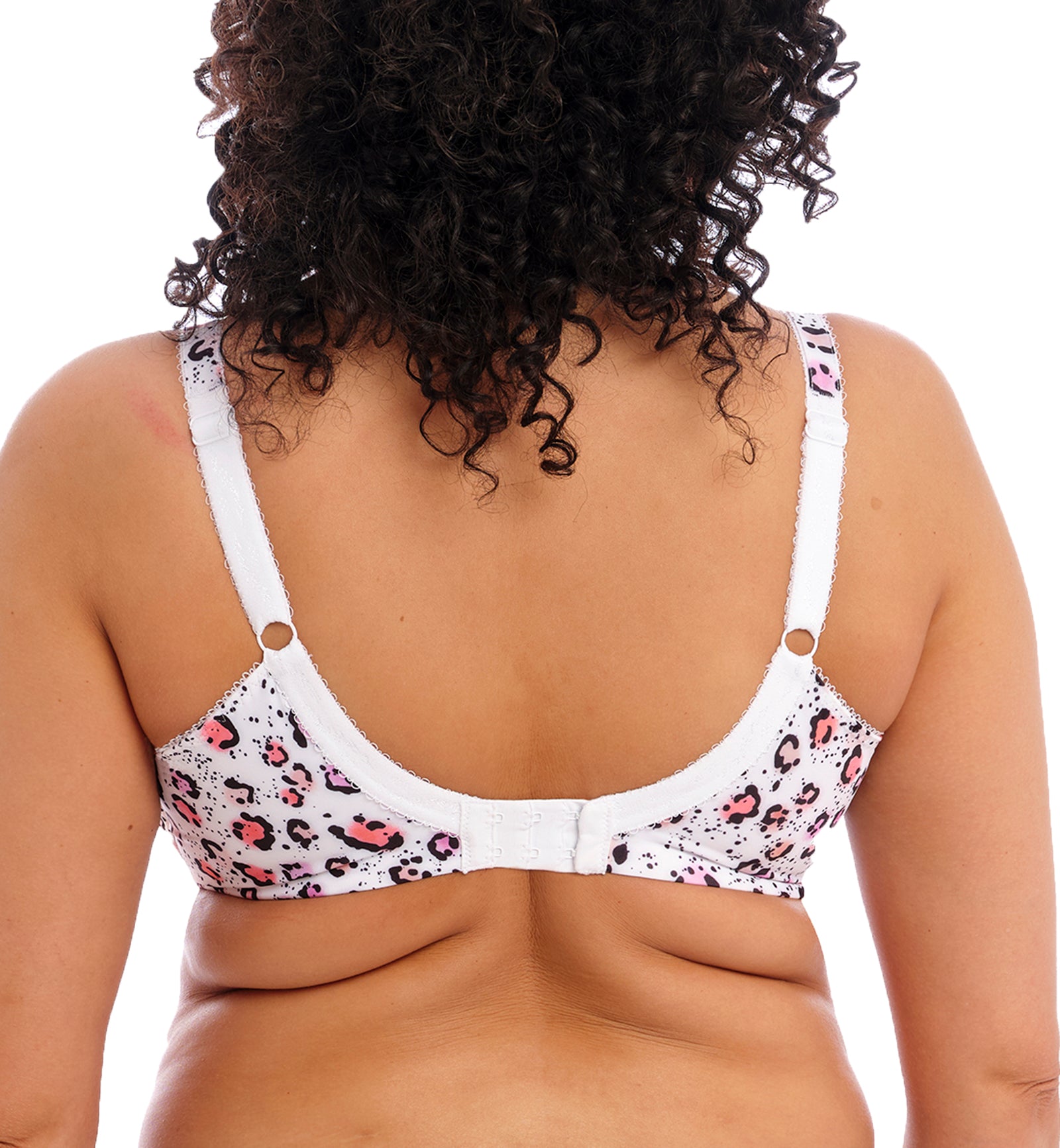 Elomi Lucie Banded Stretch Lace Plunge Underwire Bra (4490),32GG,Rumble - Rumble,32GG