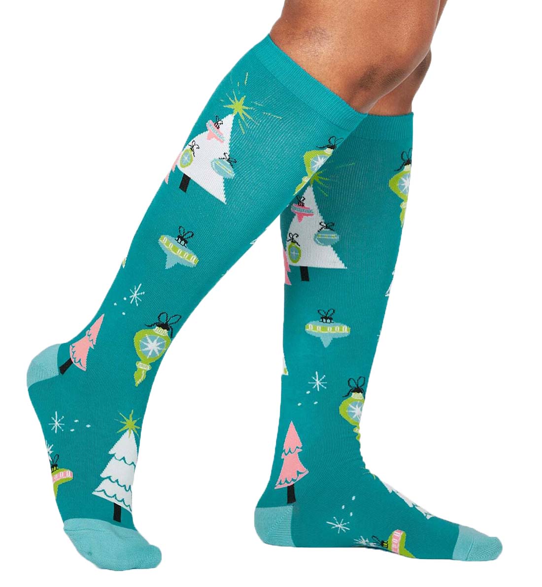 SOCK it to me Unisex Knee High Socks (f0493), Holly Jolly Christmas - Holly Jolly Christmas,One Size