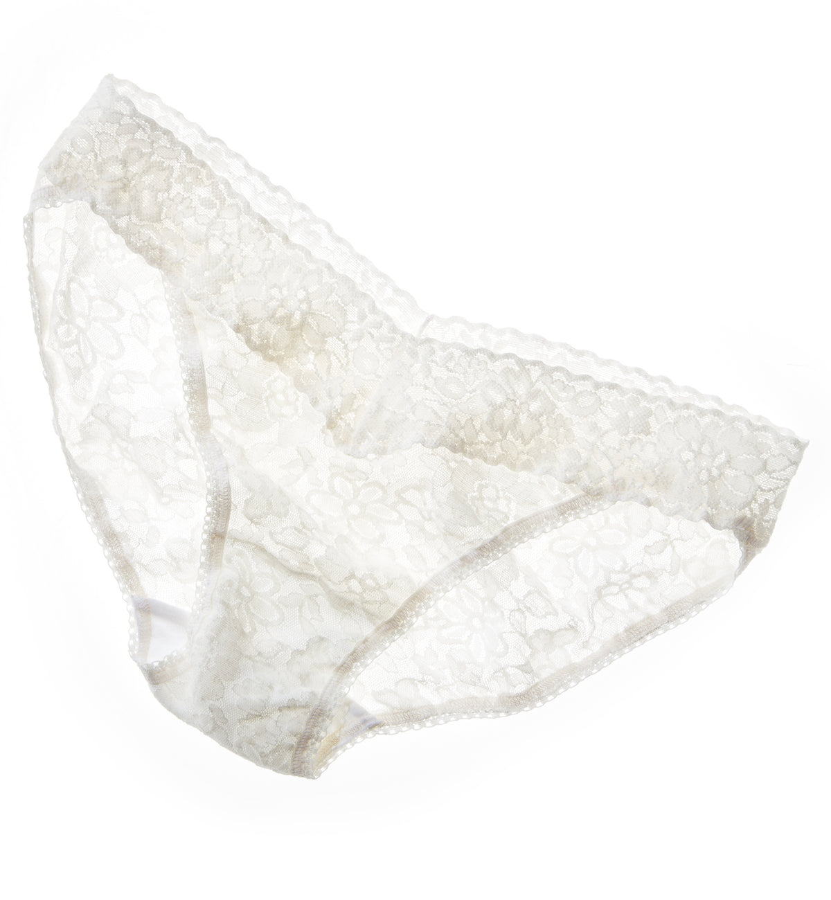 Hanky Panky Daily Lace V-kini (772371P),XS,Marshmallow - Marshmallow,XS