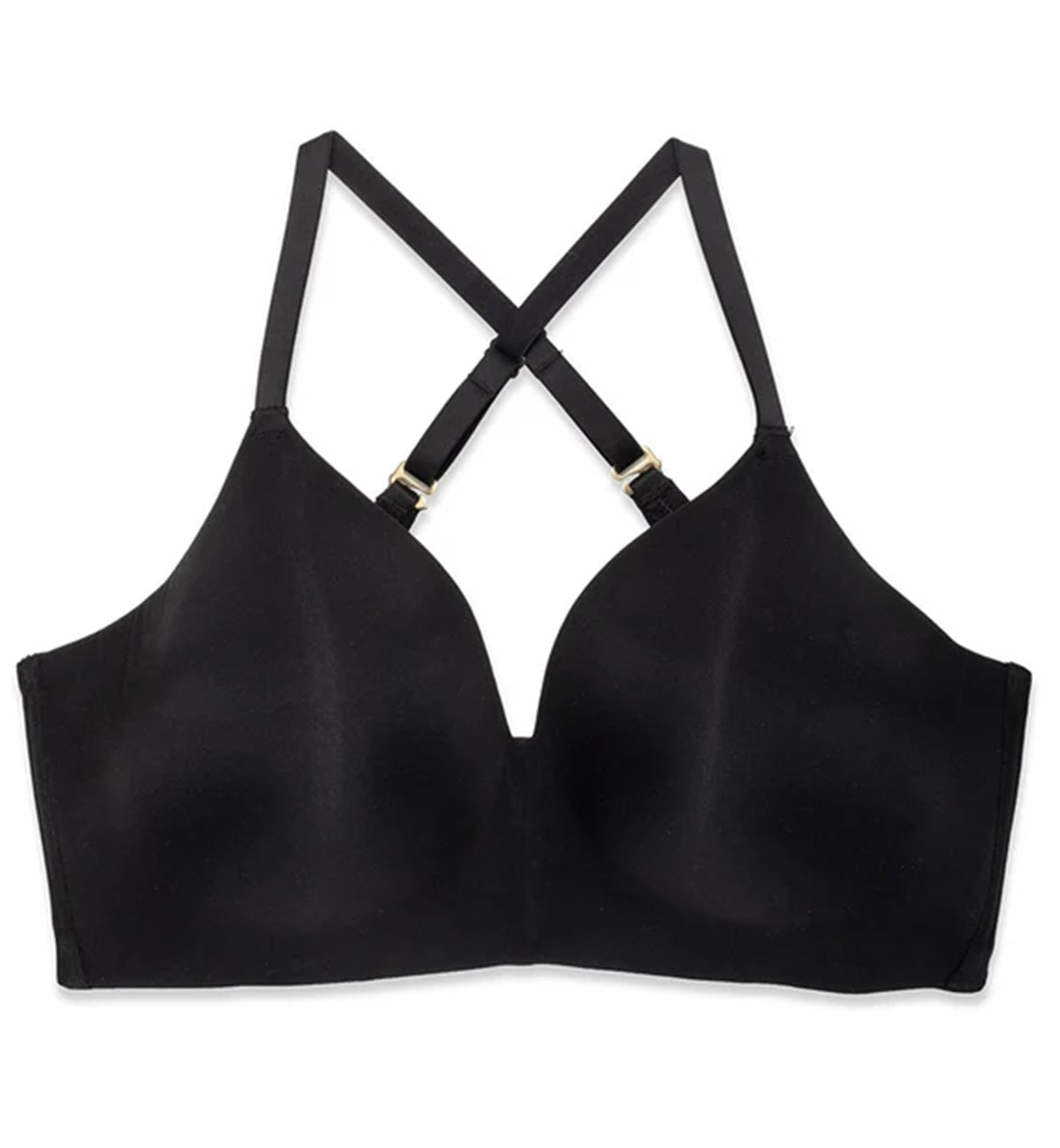 Natori Cloud Comfort Convertible Back Smoothing Wireless Bra (733338),30B,Black - Black,30B