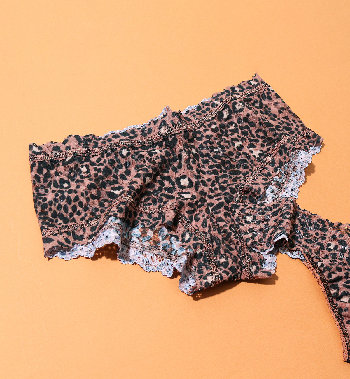 Hanky Panky Signature Lace Printed Boyshort (PR4812P),Large,Instinct - Instinct,Large