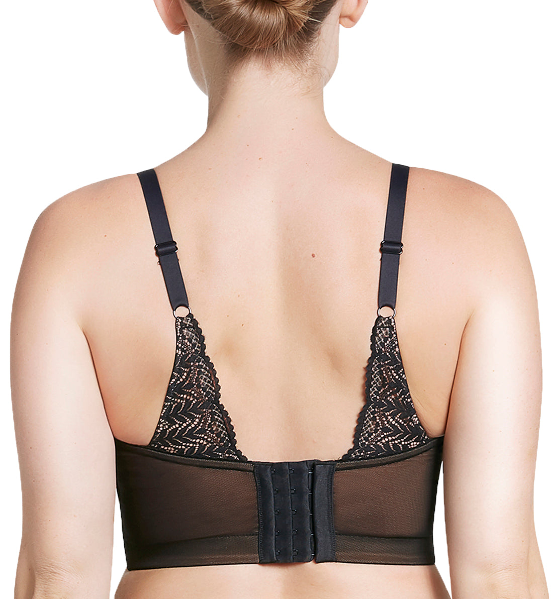 Parfait Mia Lace Wireless Longline Bralette (P5951),30D,Black - Black,30D