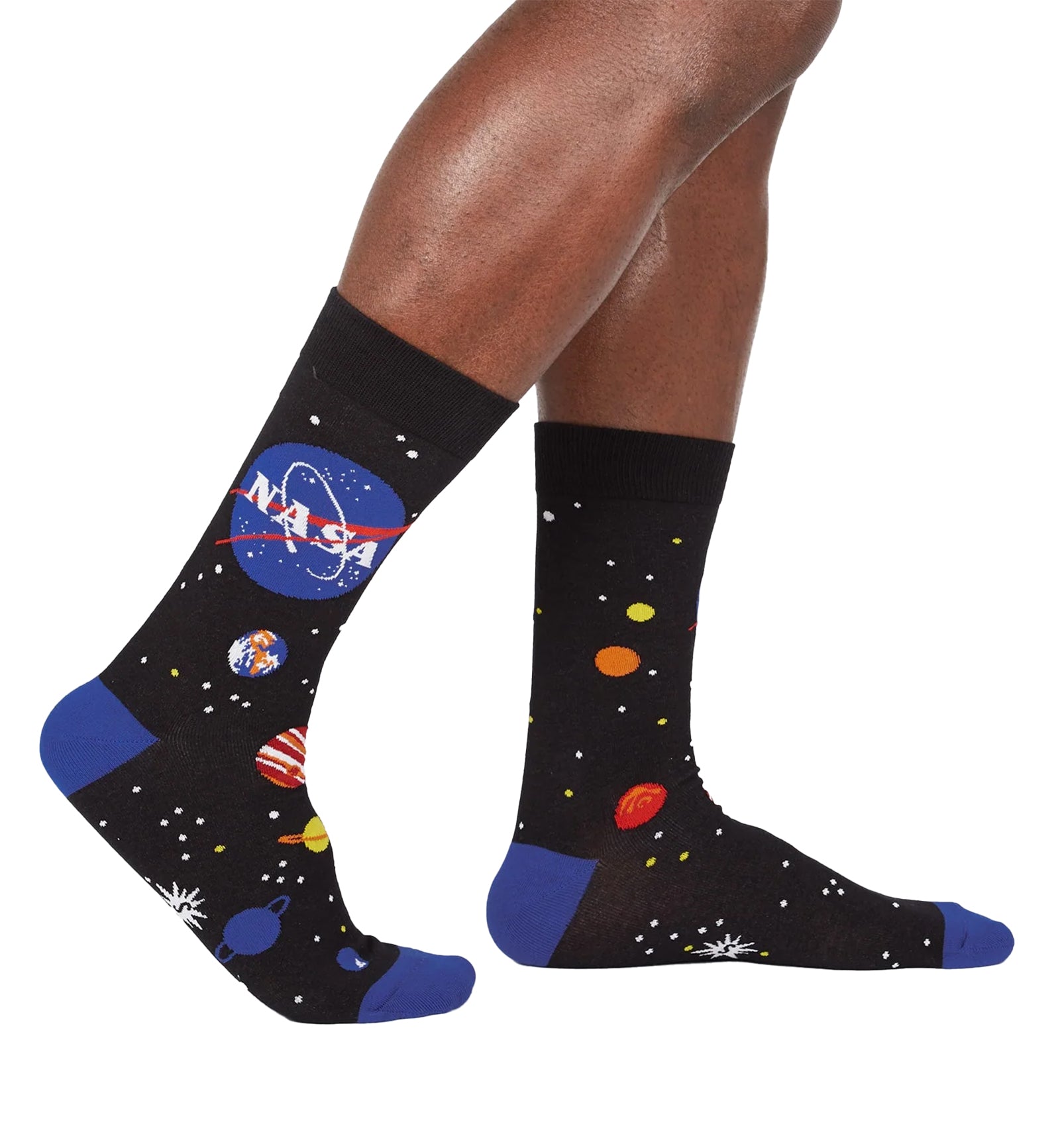 SOCK it to me Men's Crew Socks (mef0443),NASA Solar System - NASA Solar System,One Size