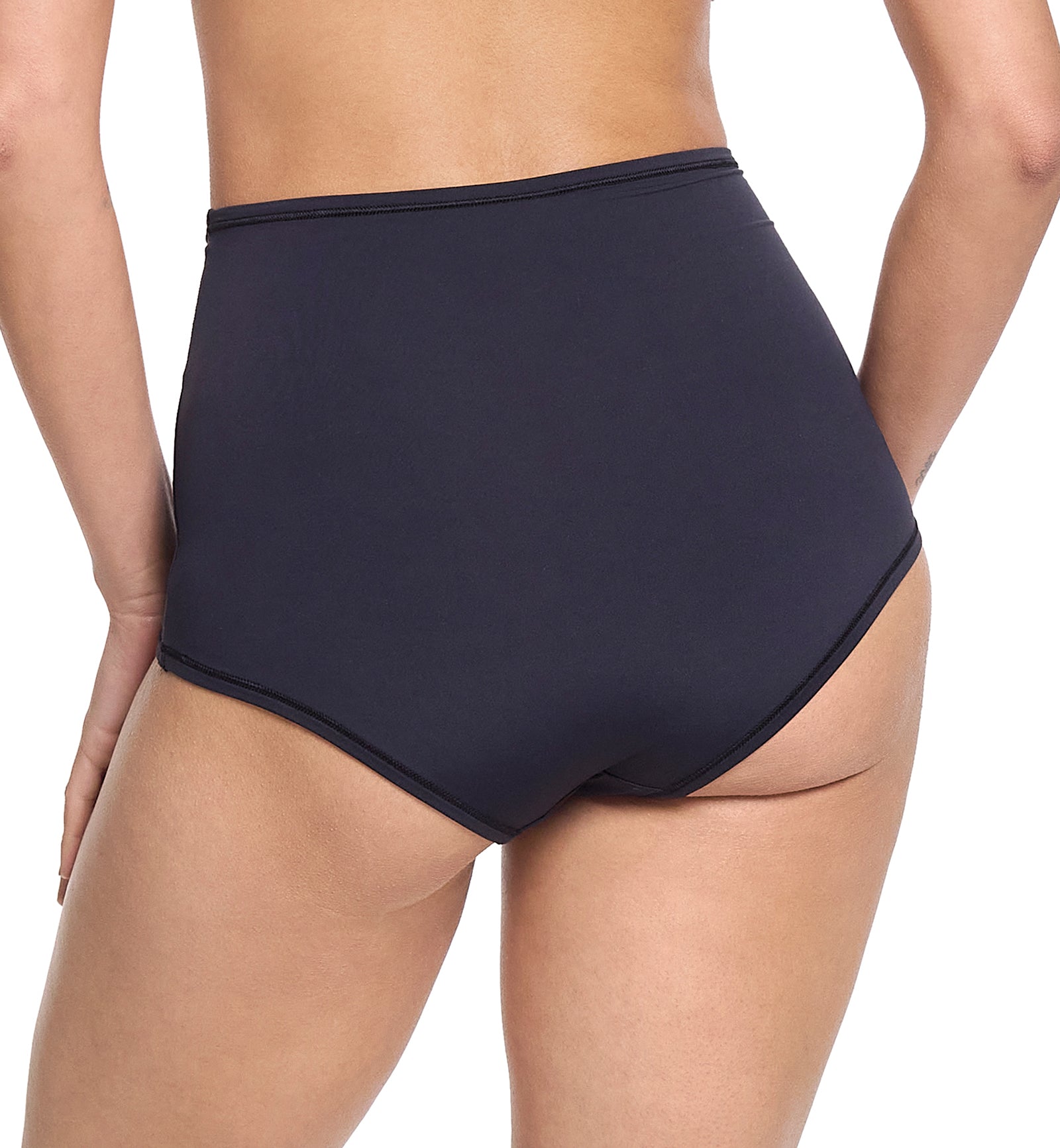 Hanky Panky YourFit High Rise Boyshort (6S2264),Medium,Black - Black,One Size