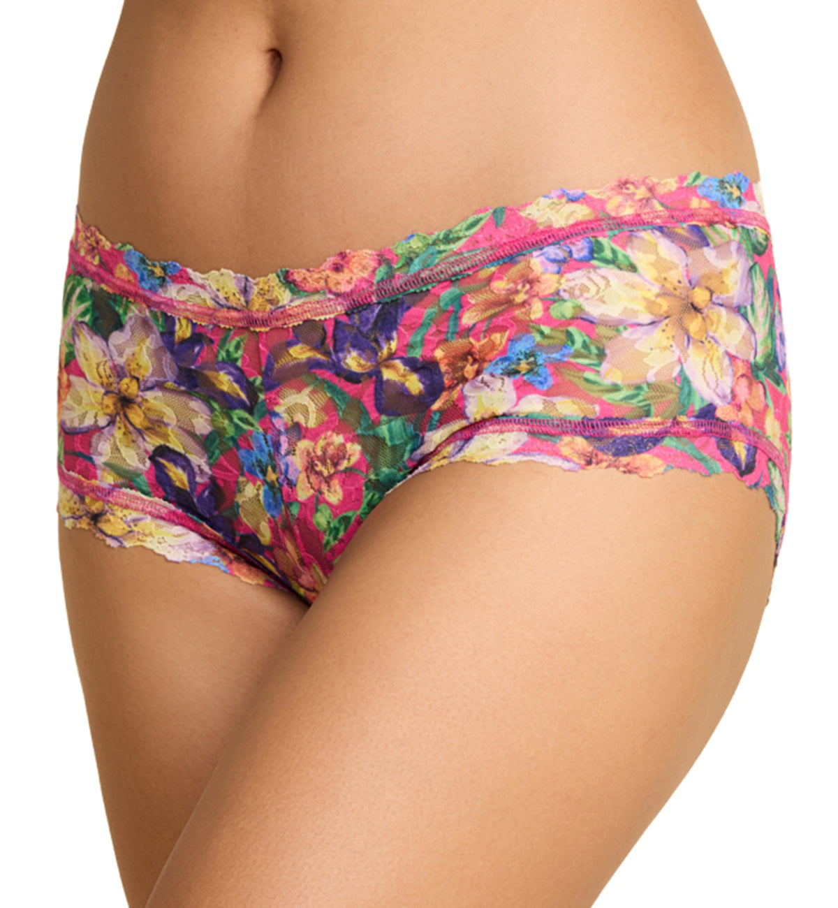 Hanky Panky Signature Lace Printed Boyshort (PR4812P),XS,Radiant - Radiant,XS