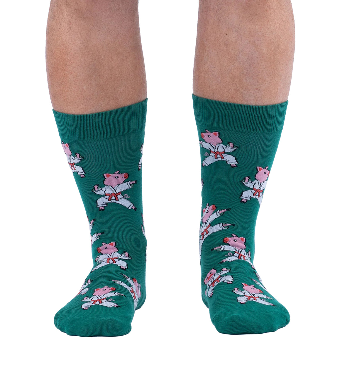 SOCK it to me Men's Crew Socks (MEF0718),Pork Chop - Pork Chop,One Size