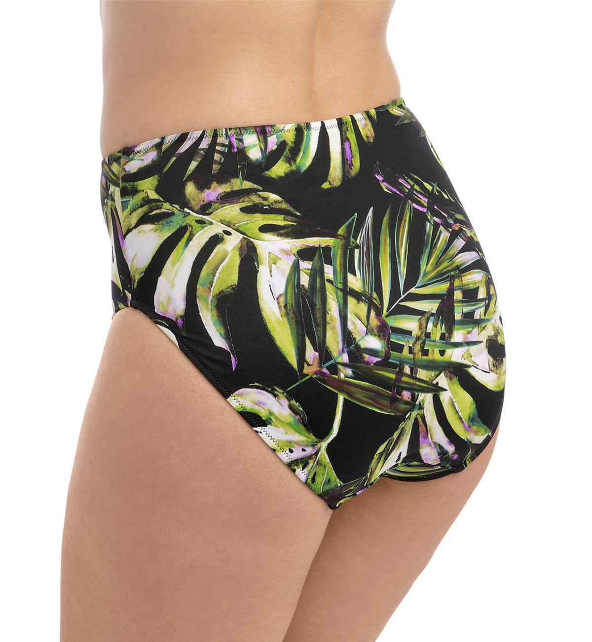 Fantasie Palm Valley High Rise Swim Brief (6767),XL,Black - Black,XL