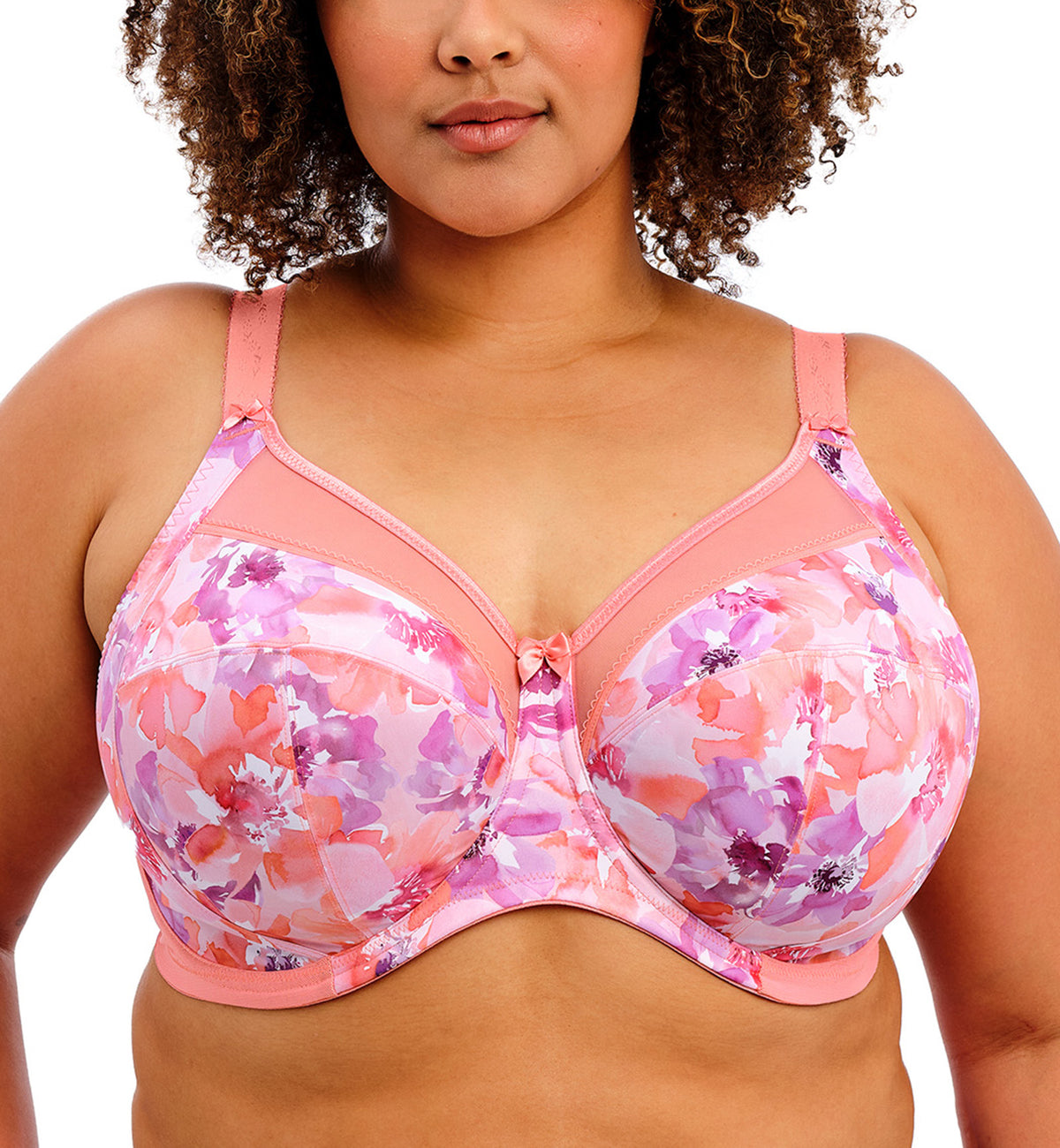 Goddess Kayla Support Underwire Bra (6162),34I,Coral Petal - Coral Petal,34I