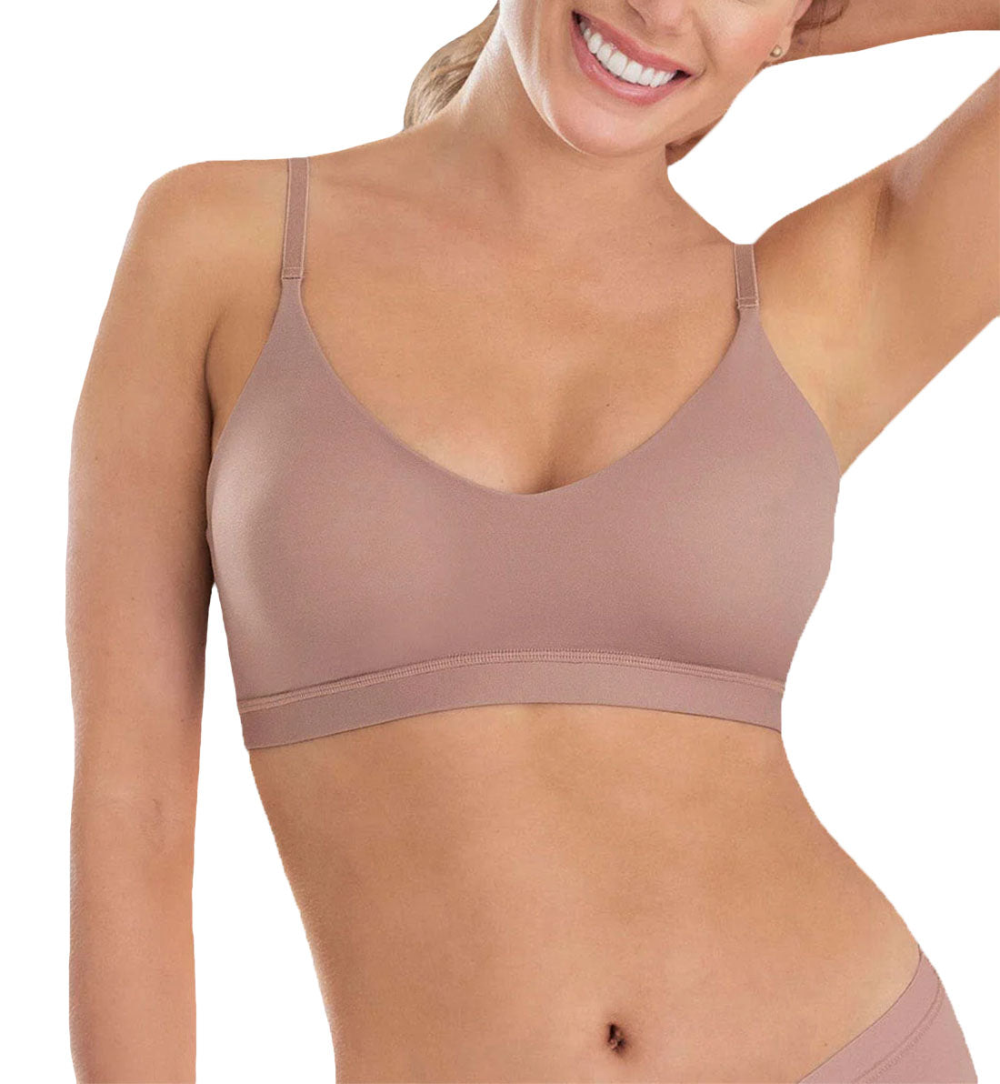 Leonisa Comfy Bra with Removable Pads (091031)- Rosewood - Breakout Bras