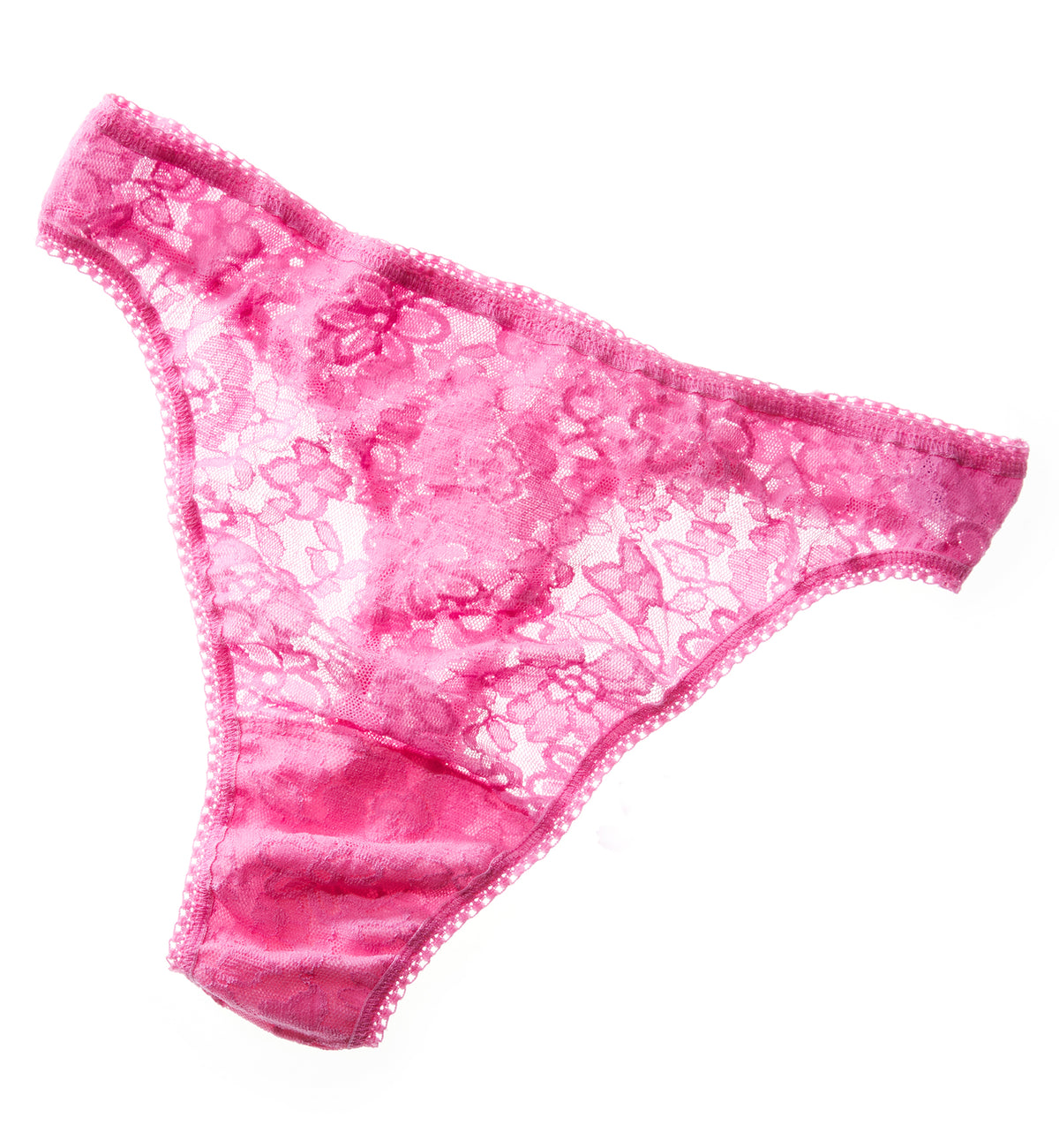 Hanky Panky Daily Lace High Cut Thong (771851),XS,Dream House Pink - Dream House Pink,XS