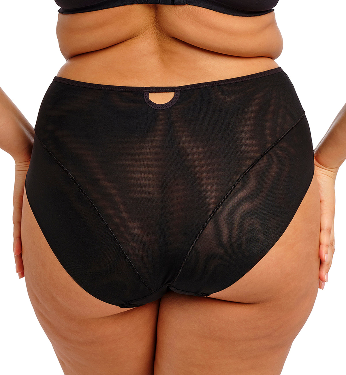 Elomi Priya Matching Full Brief Panty (4555),Medium,Black - Black,Medium