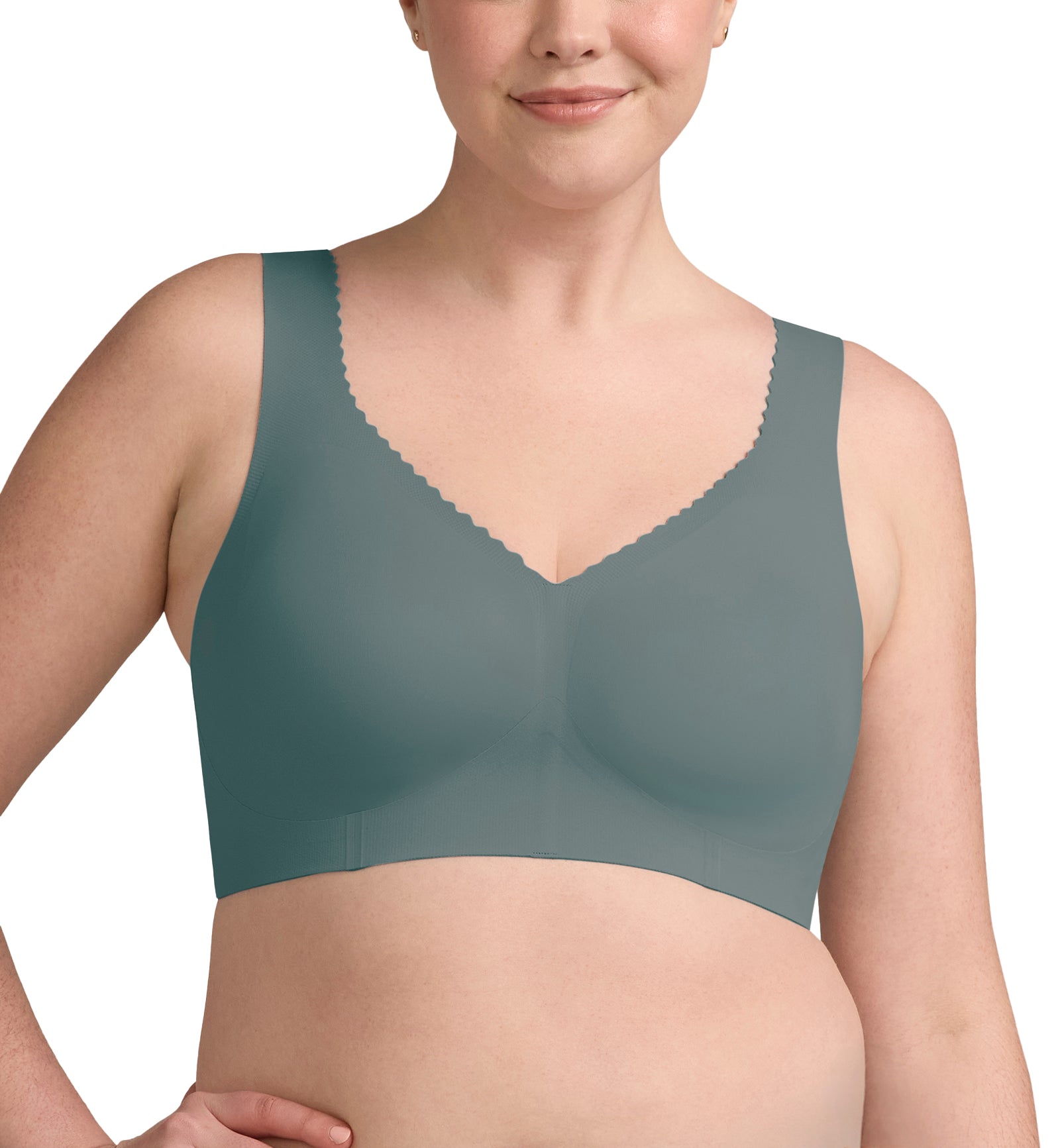 Evelyn & Bobbie EVELYN Deep V-Neck Bralette (1834),Small,Celestine - Celestine,Small