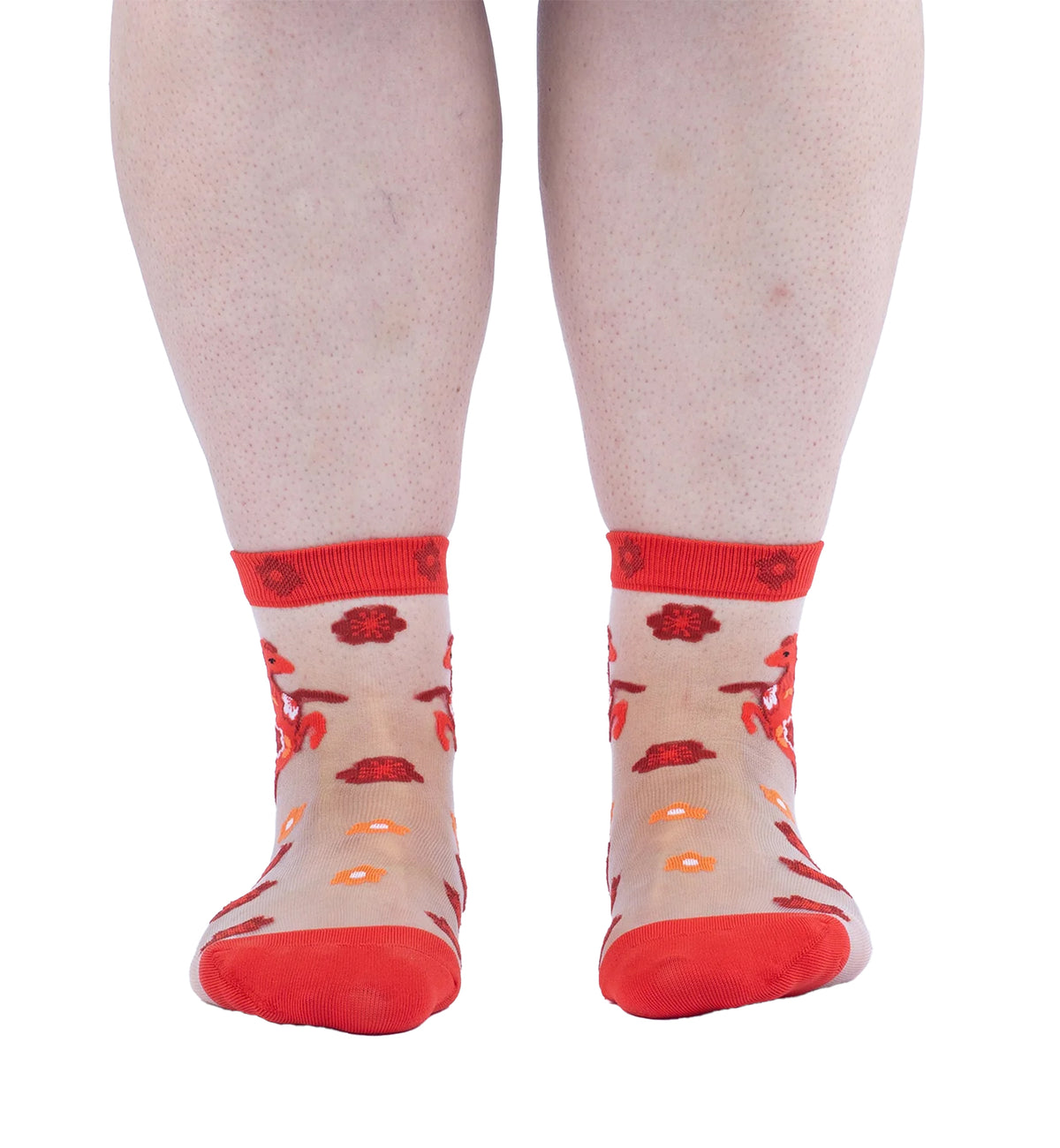 SOCK it to me Sheer Crew Socks (H0036),Lucky Horse - Lucky Horse,One Size