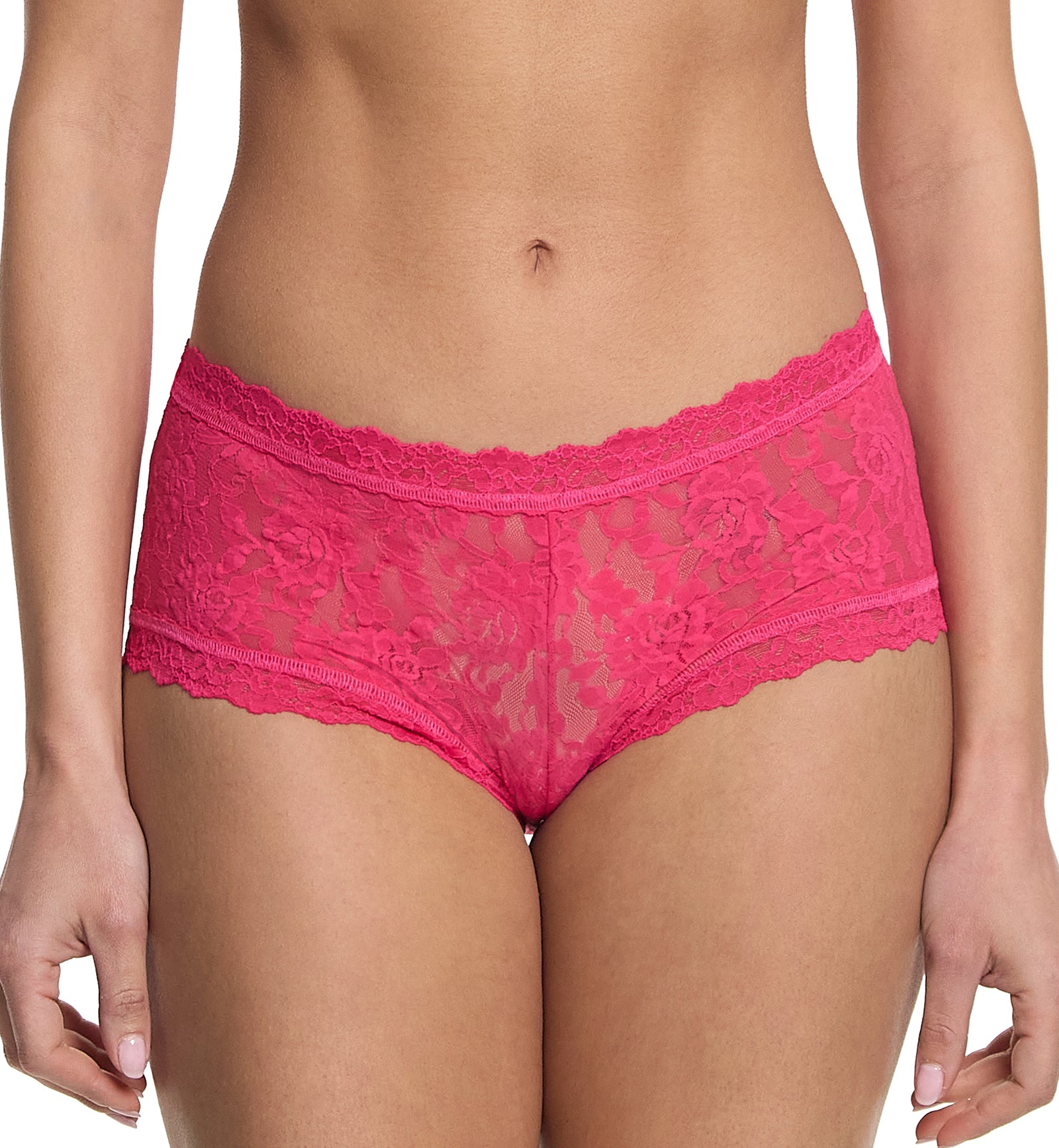Hanky Panky Signature Lace Boyshort (4812P),XS,Sweet Tart - Sweet Tart,XS