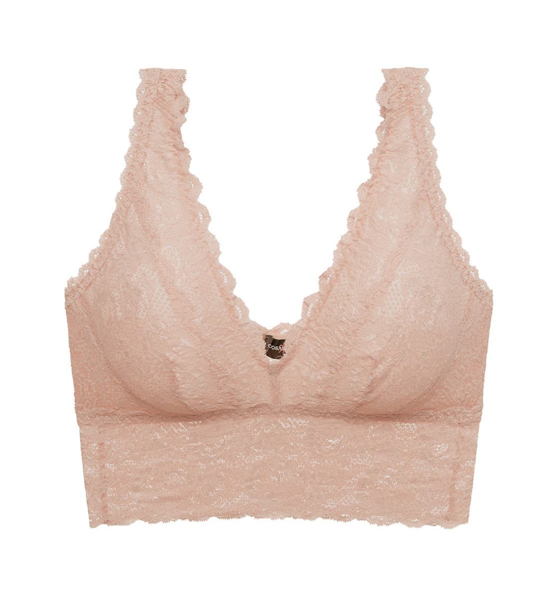 Cosabella Never Say Never CURVY Plungie Longline Bralette (NEVER1382),Small,Sette - Sette,Small