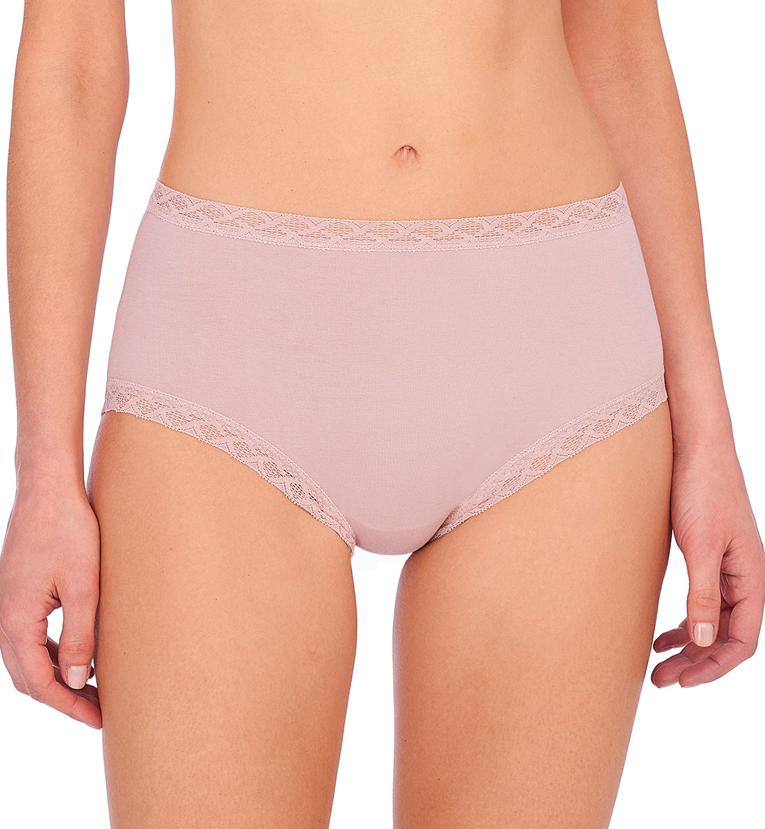 Natori Bliss Full Brief Panty (755058),Small,Rose Beige - Rose Beige,Small