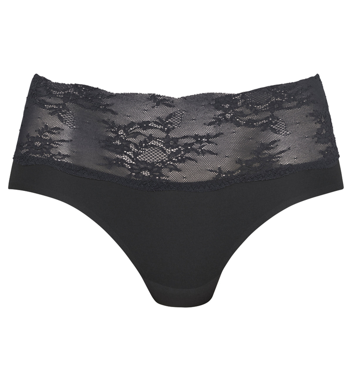 Anita Essential Lace High Waist Brief Panty (1304),Small,Anthracite - Anthracite,Small