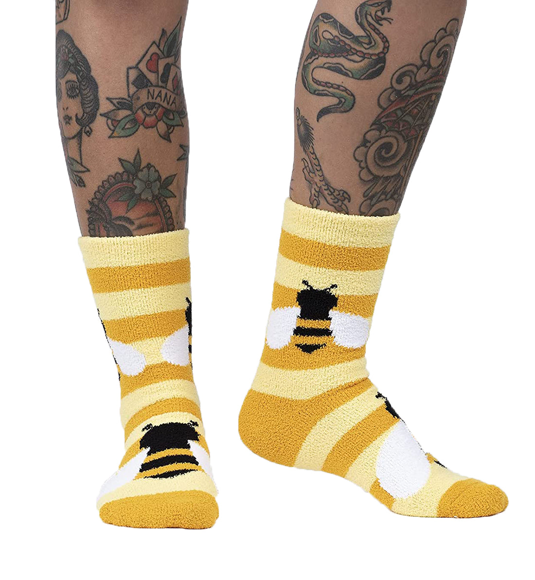 SOCK it to me Slipper Socks (CZ0003),Bee Cozy - Bee Cozy,One Size